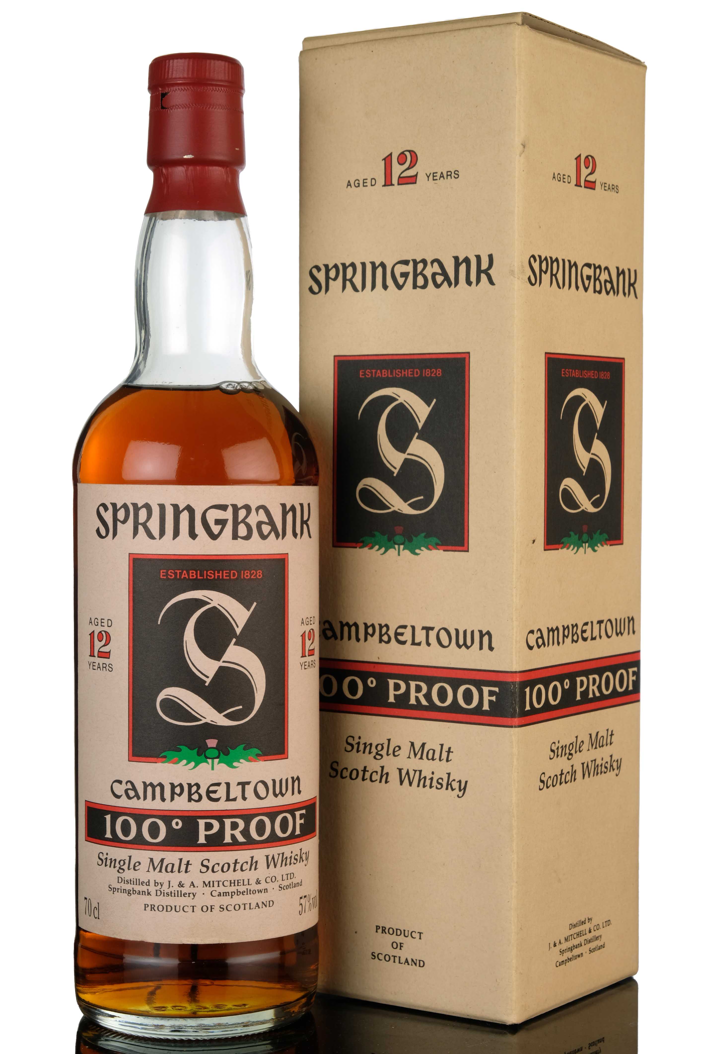 Springbank 12 Year Old - 100 Proof - 1990s