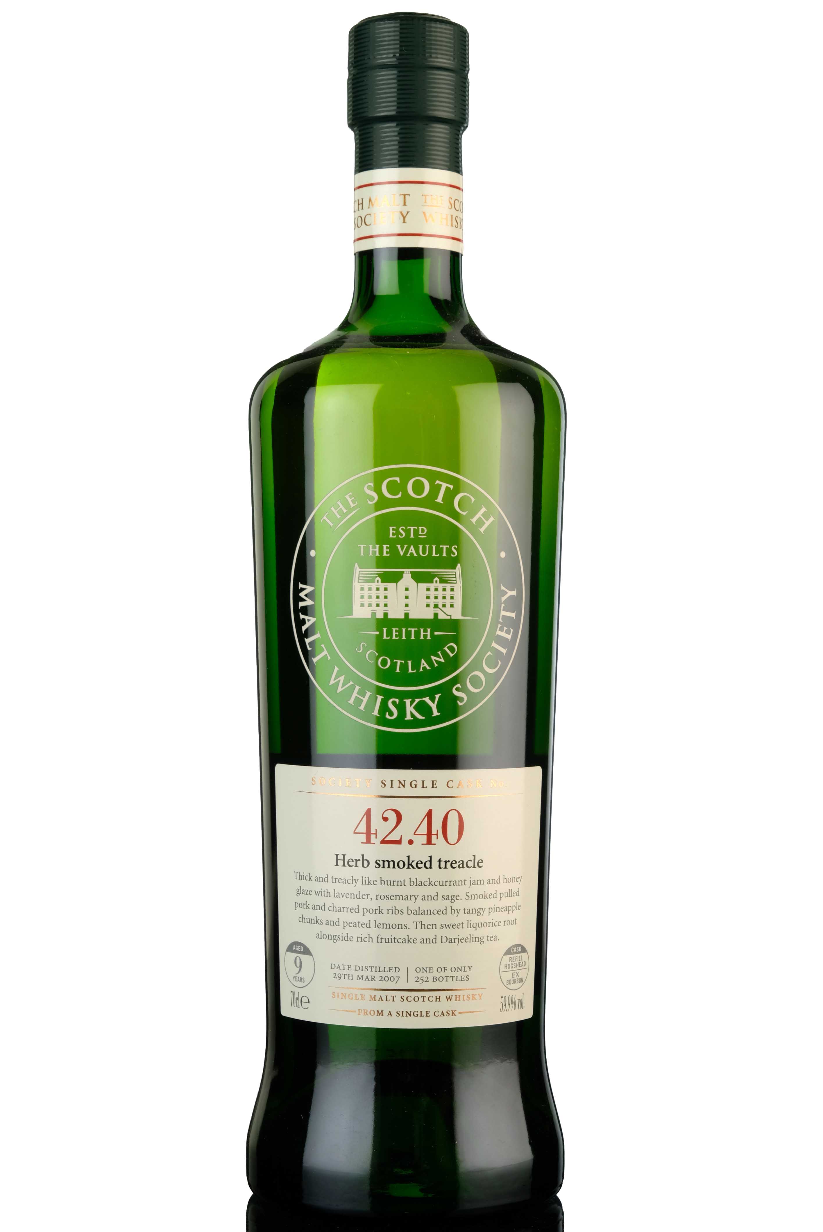 Ledaig 2007 - 9 Year Old - SMWS 42.40 - Herb Smoked Treacle