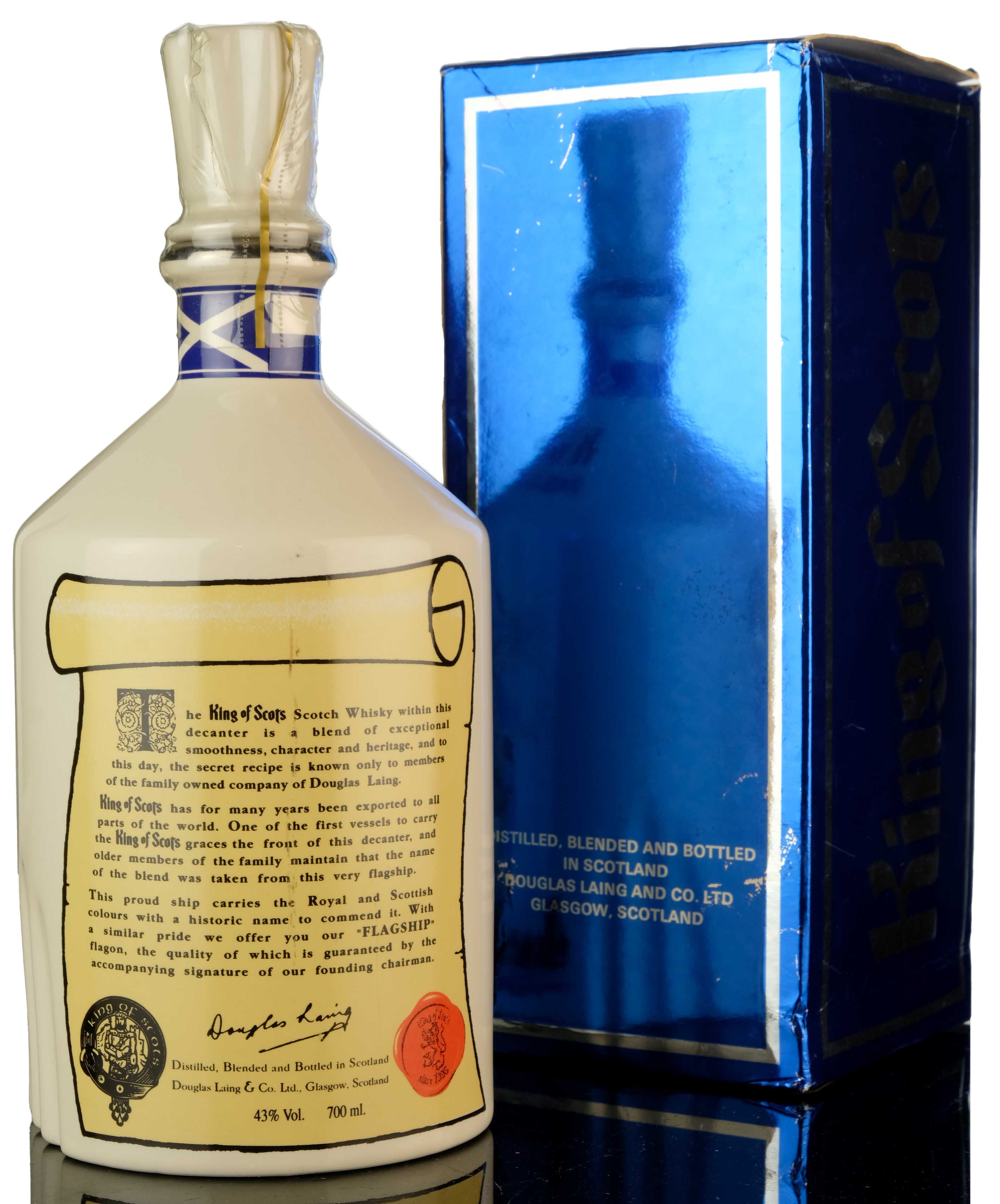 King Of Scots Caramic Decanter - 1990s