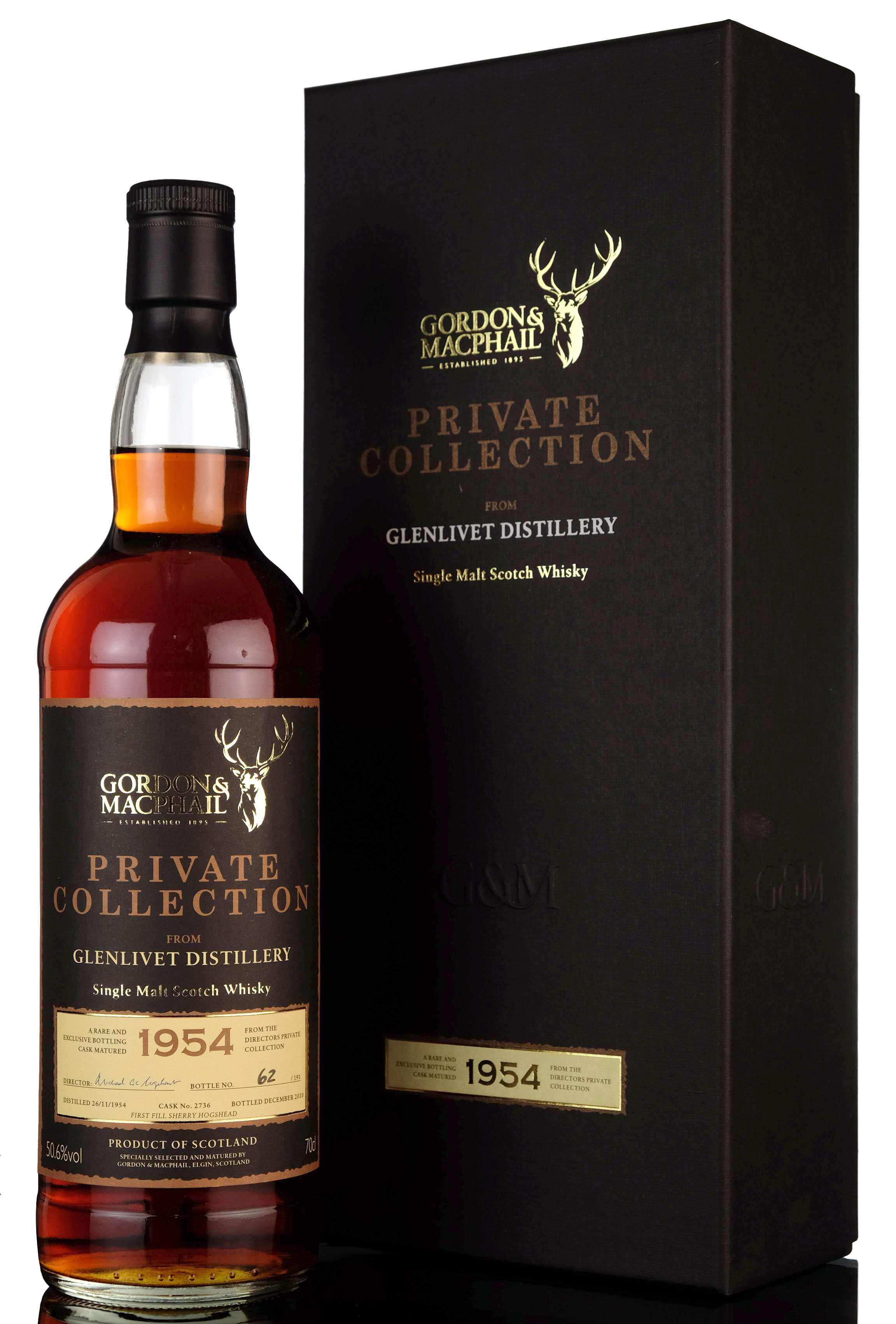 Glenlivet 1954-2010 - Private Collection - Single Cask 2736