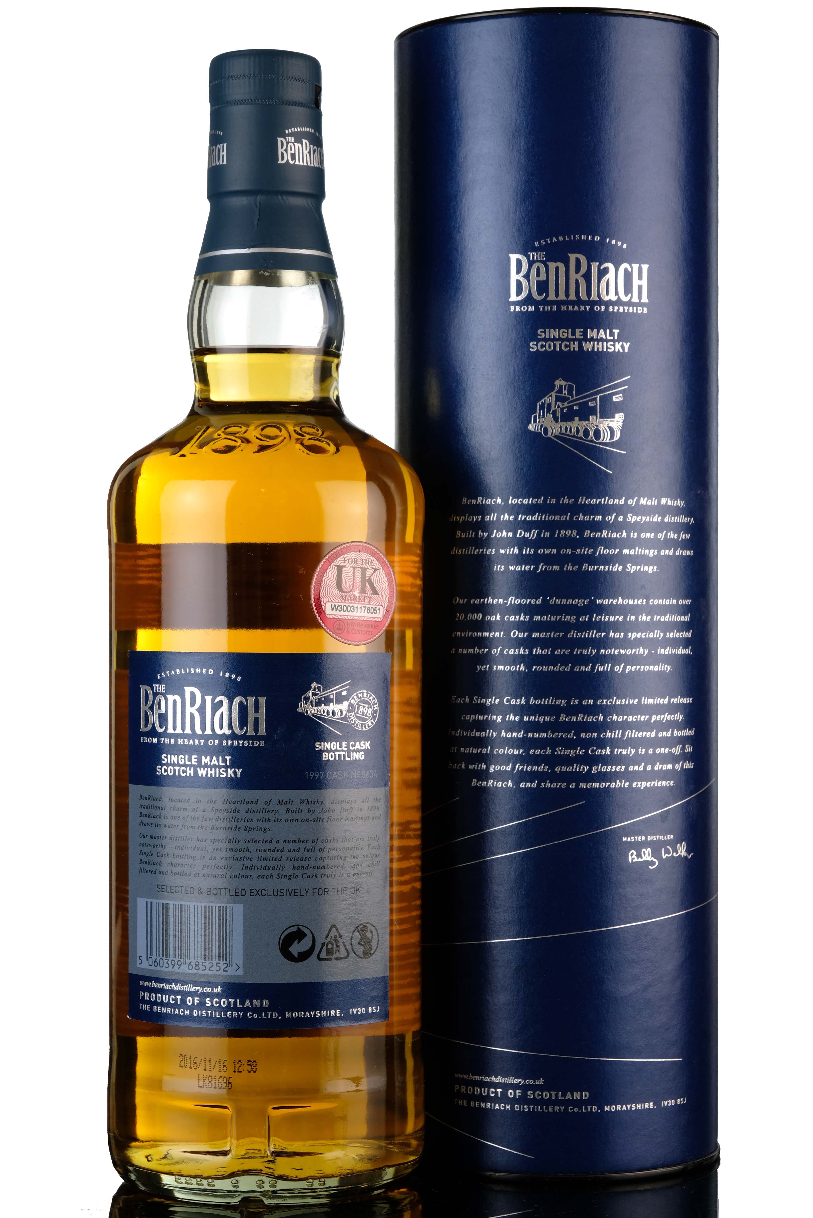 Benriach 1997 - 2016 19 Single Cask 8634 Uk Exclusive
