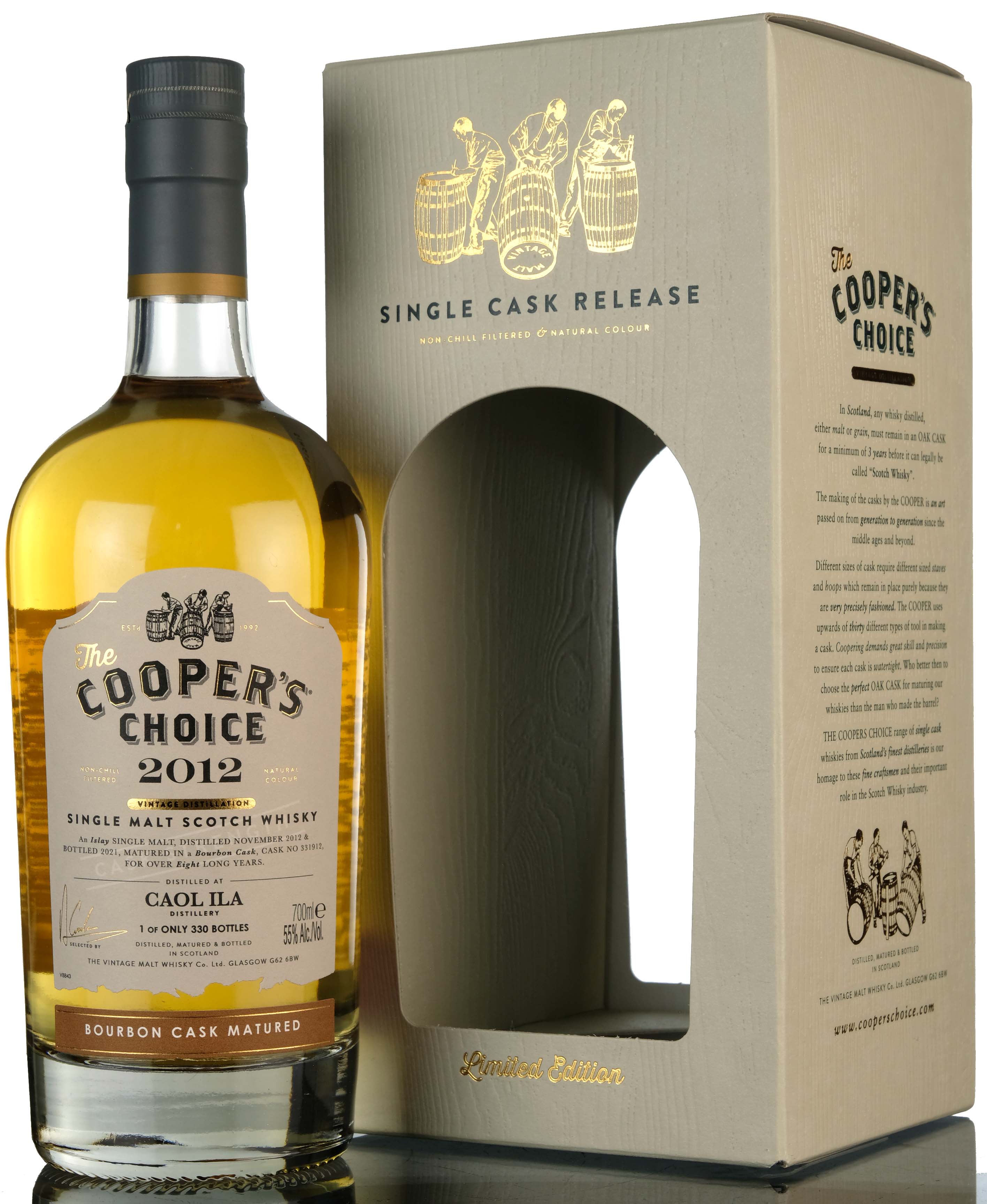 Caol Ila 2012 - 2021 8 Coopers Choice Single Cask 331912