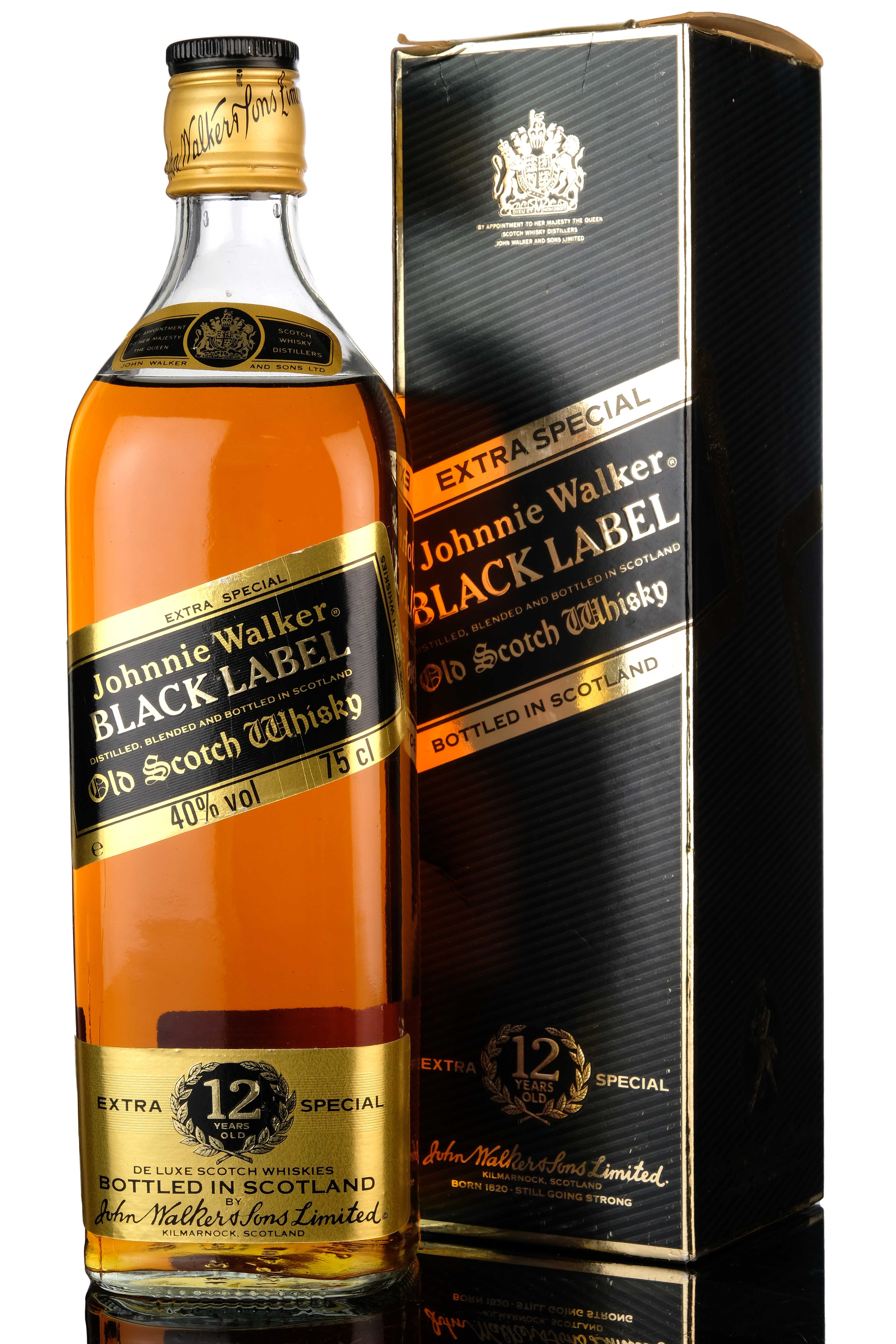Johnnie Walker 12 Year Old - Black Label - 1980s