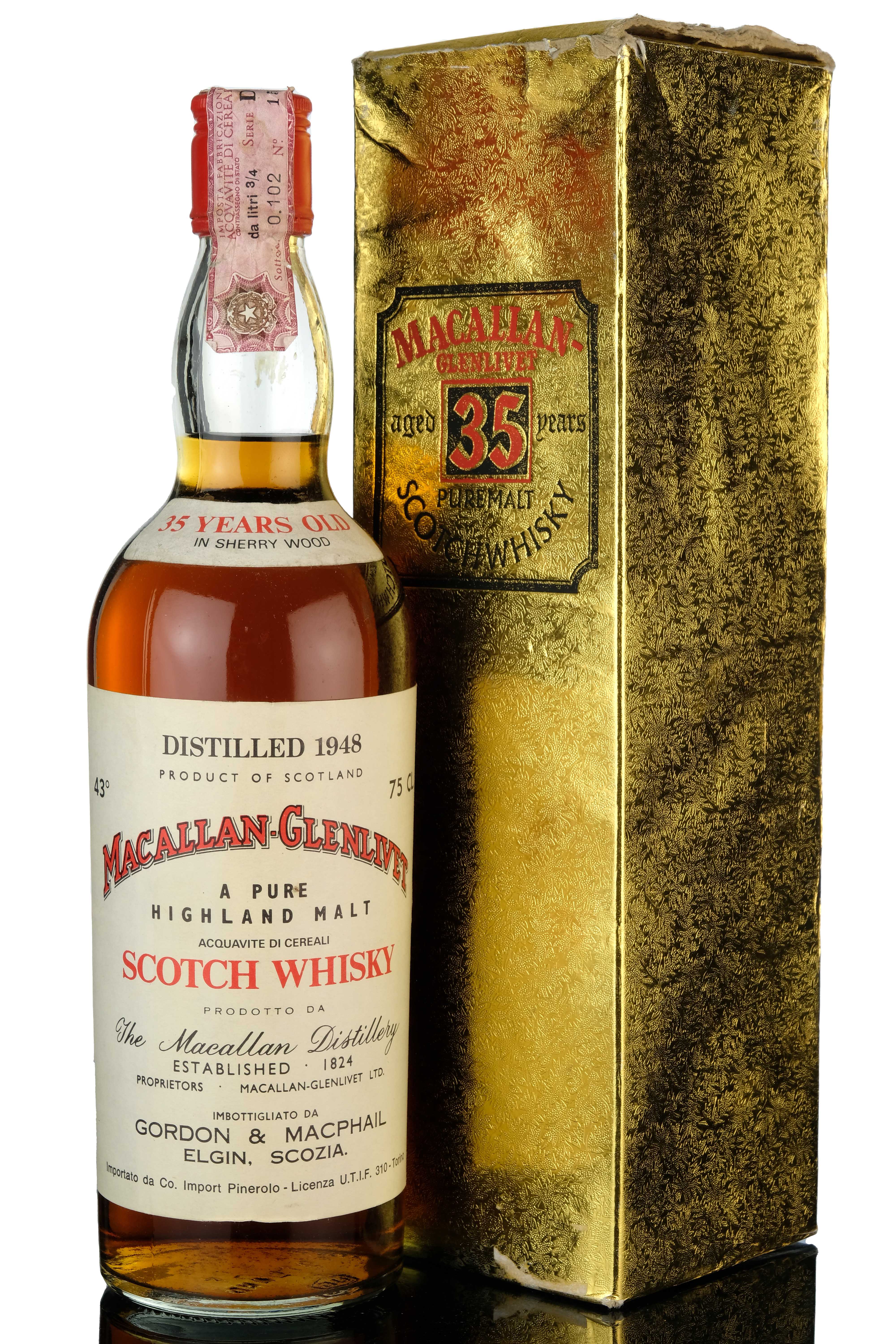 Macallan-Glenlivet 1948 - 35 Year Old - Gordon & MacPhail - Pinerolo Import