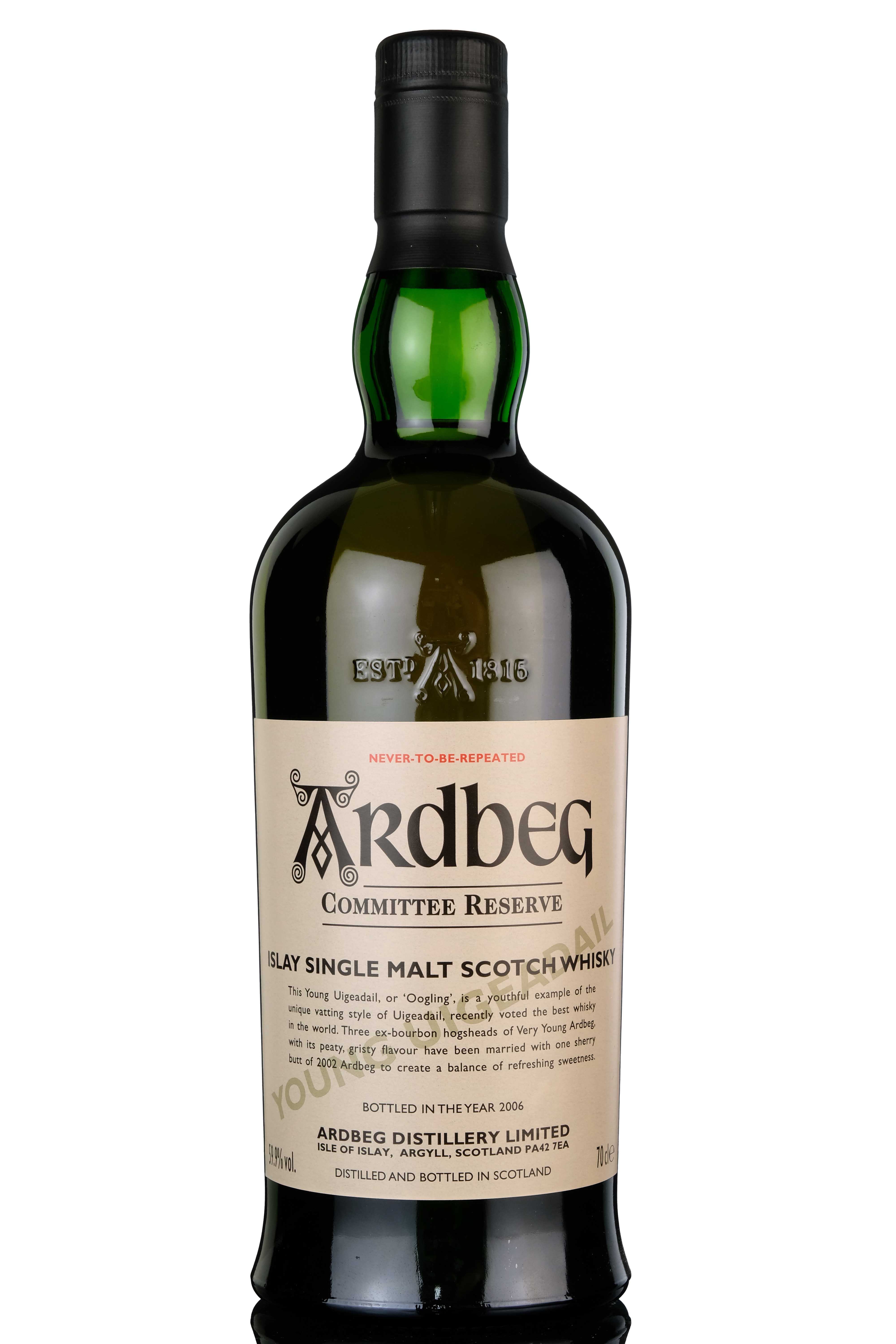 Ardbeg Oogling - Young Uigeadail - Committee Release 2006