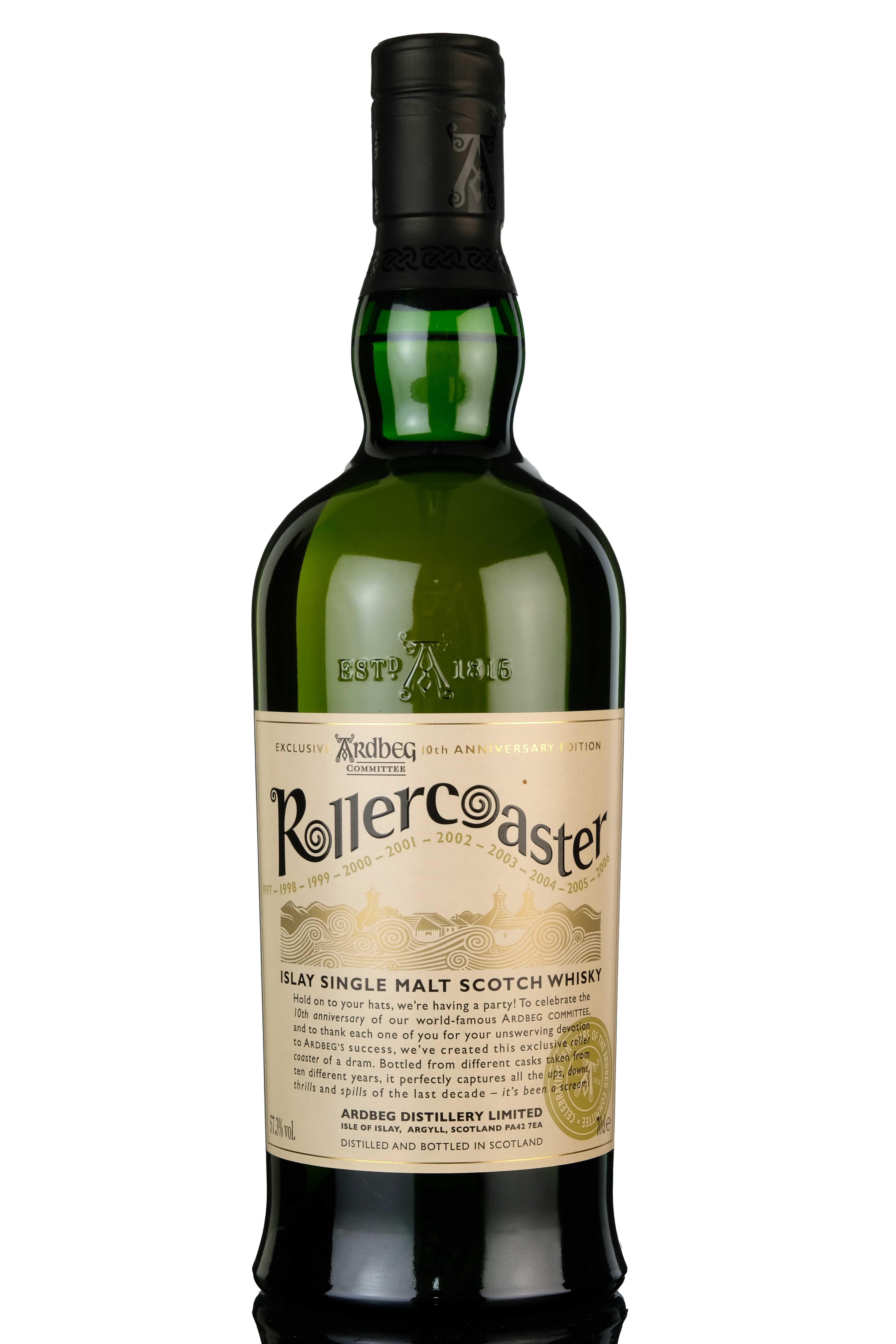 Ardbeg Rollercoaster Exclusive Committee 10th Anniversary Edition 2009