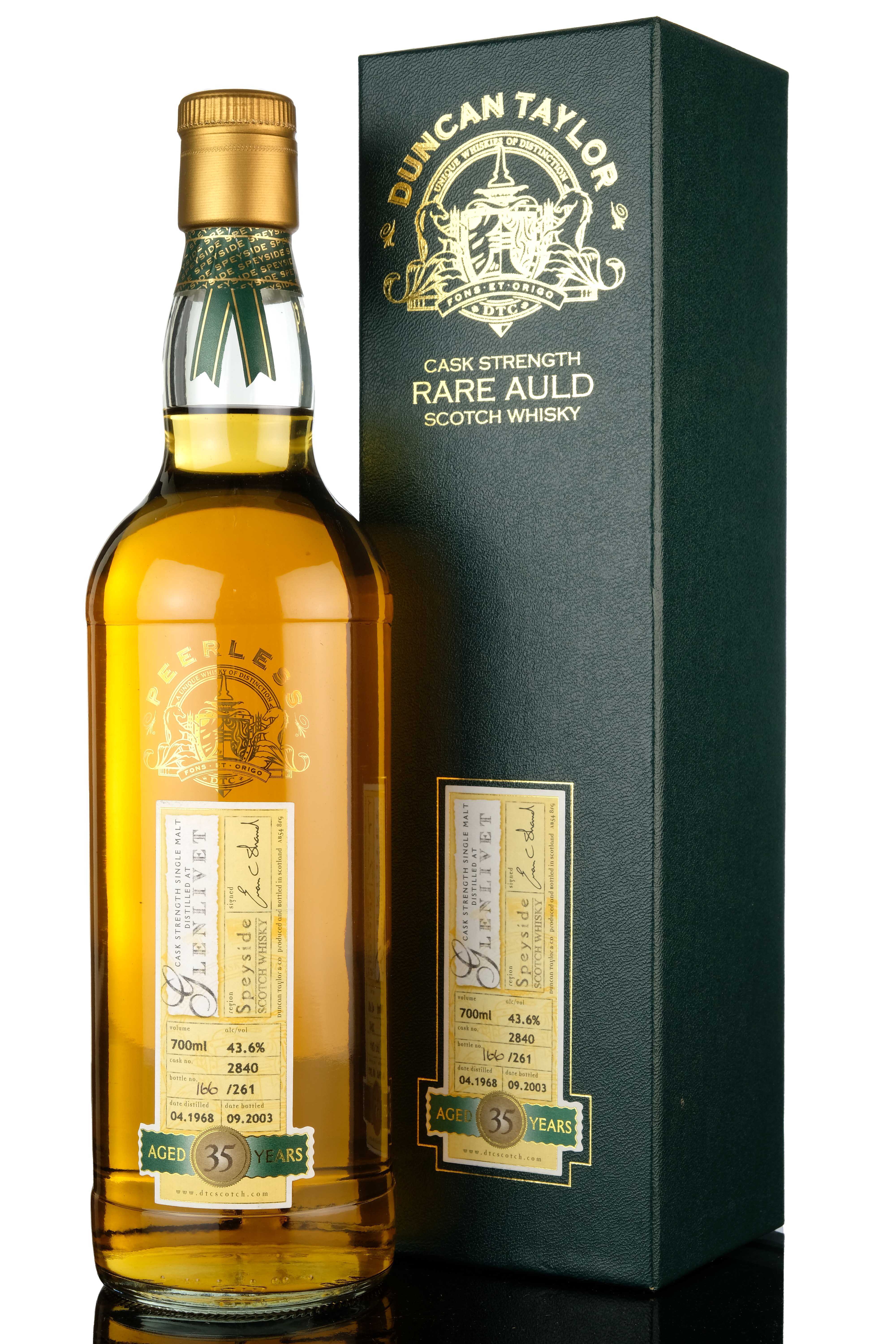 Glenlivet 1968 - 2003 35 Duncan Taylor Rare Auld Single Cask 2840