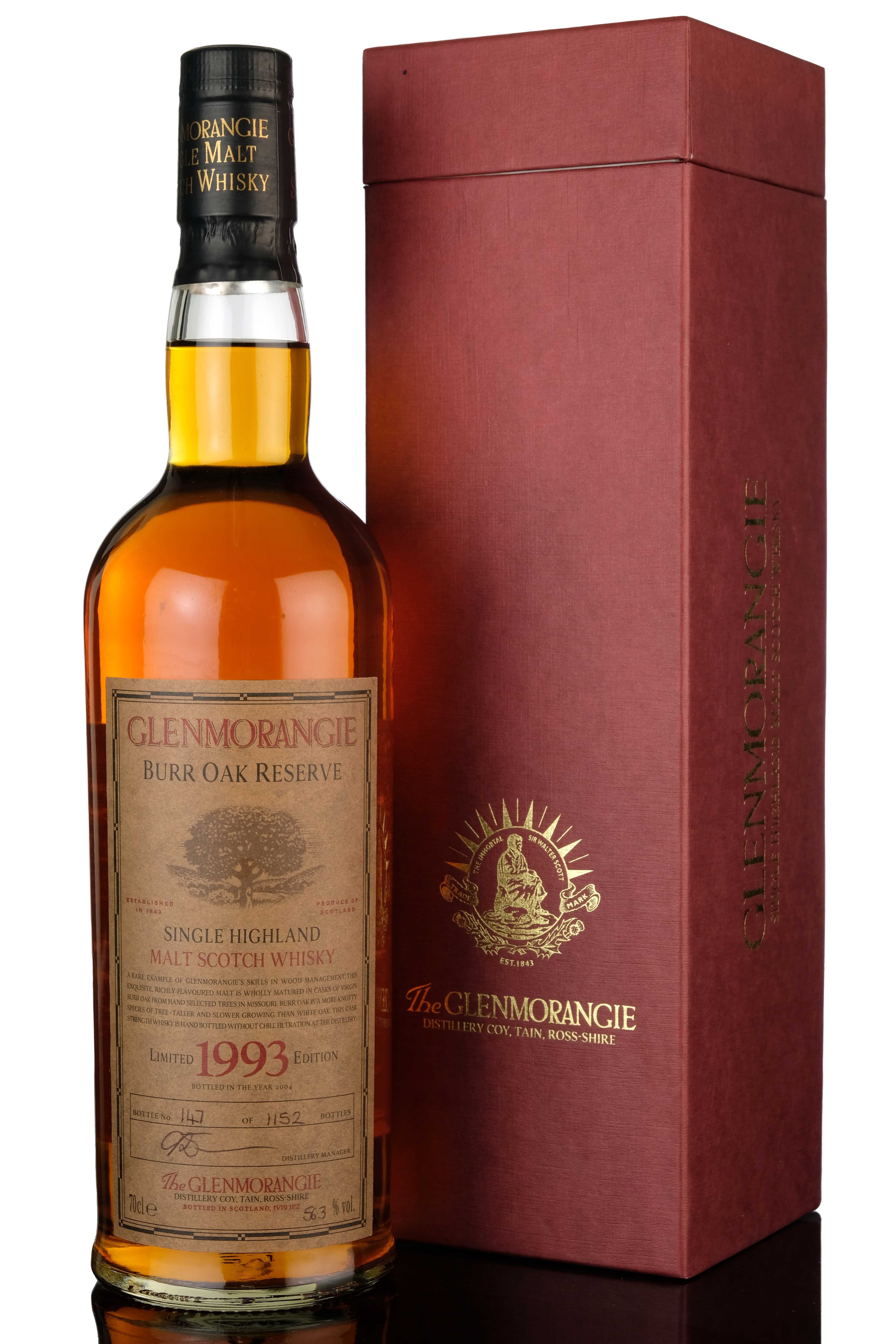 Glenmorangie 1993-2004 - Burr Oak Reserve