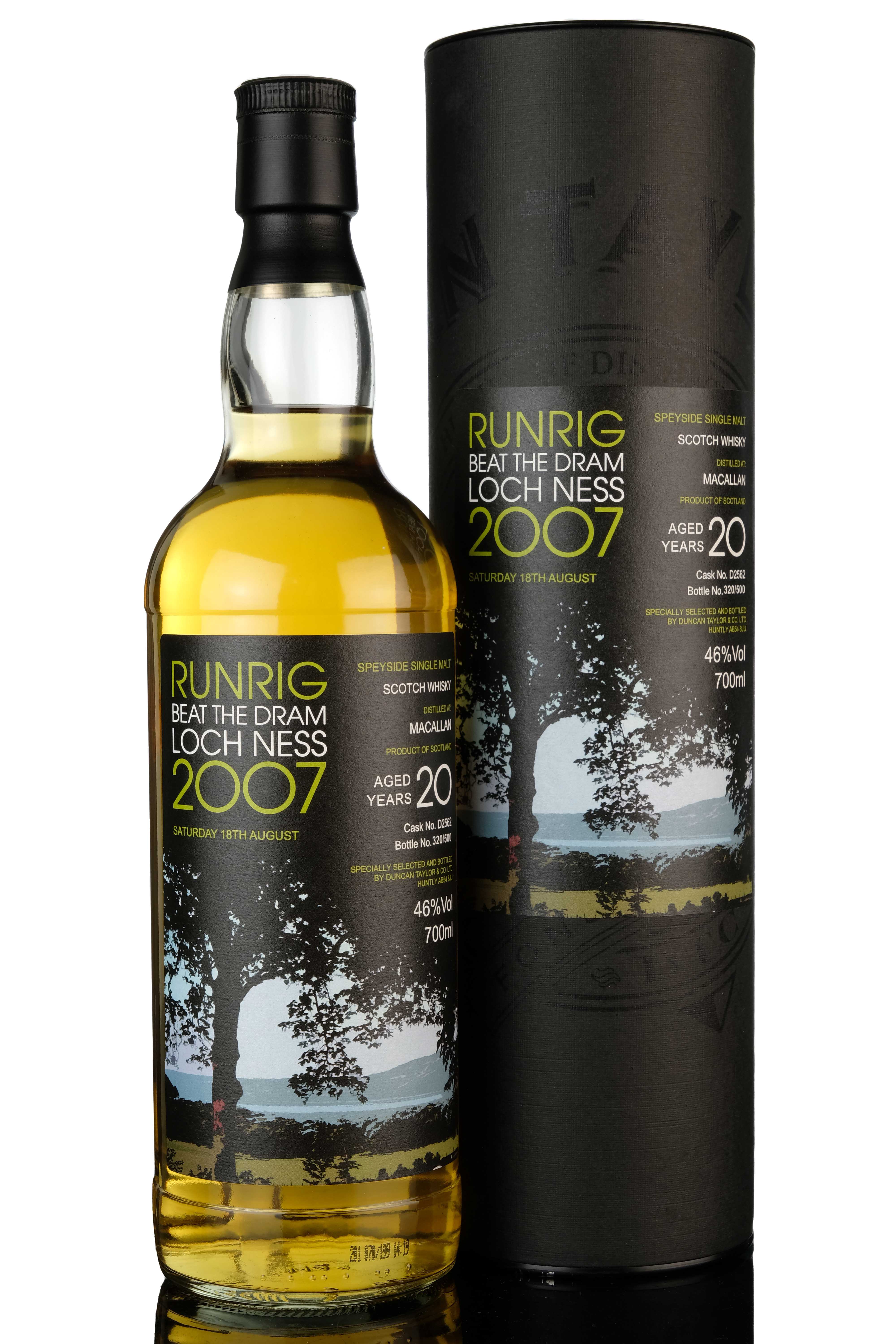 Macallan 20 Year Old - Runrig Beat The Dram Loch Ness 2007 - Single Cask D2562