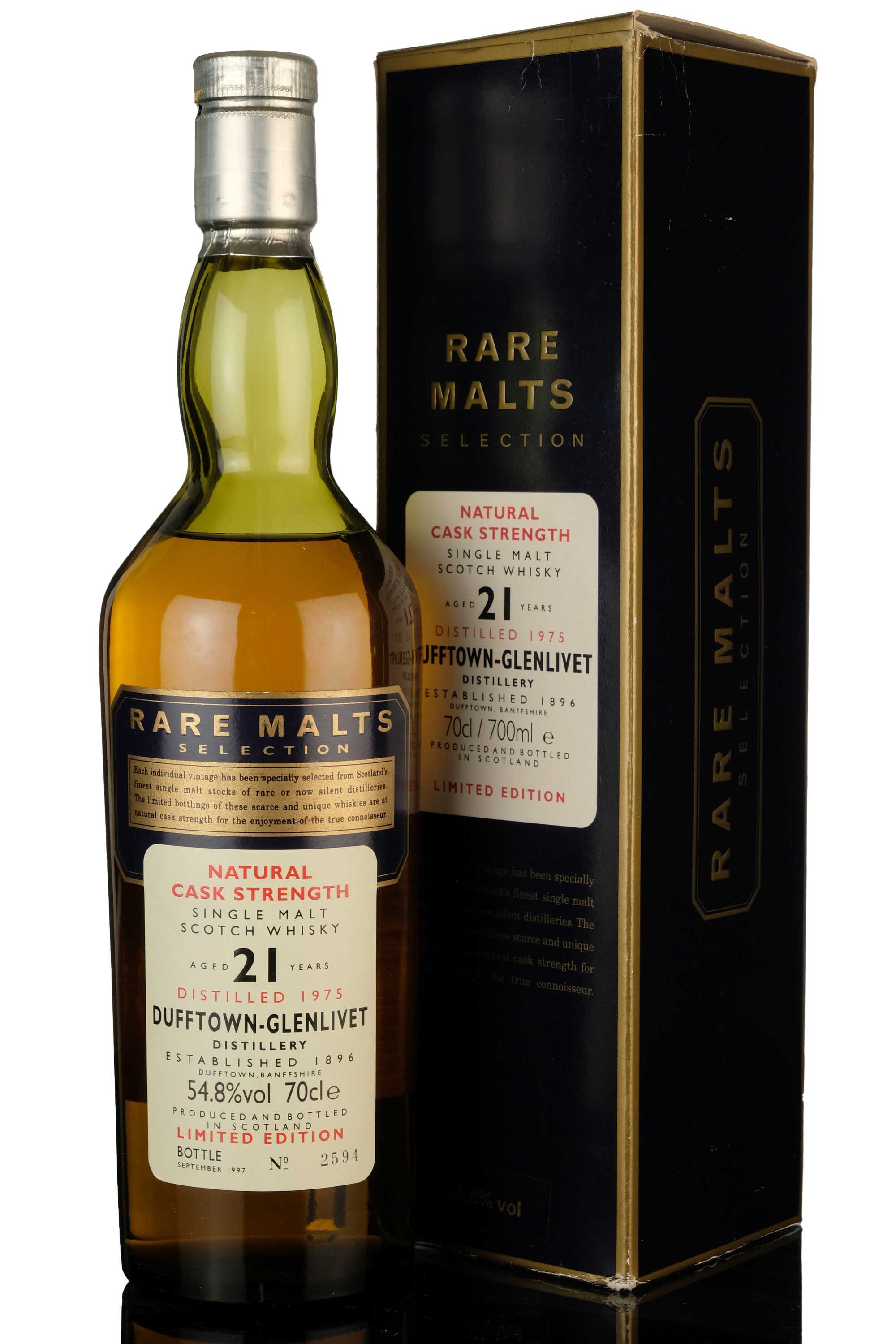Dufftown-Glenlivet 1975-1997 - 21 Year Old - Rare Malts 54.8%