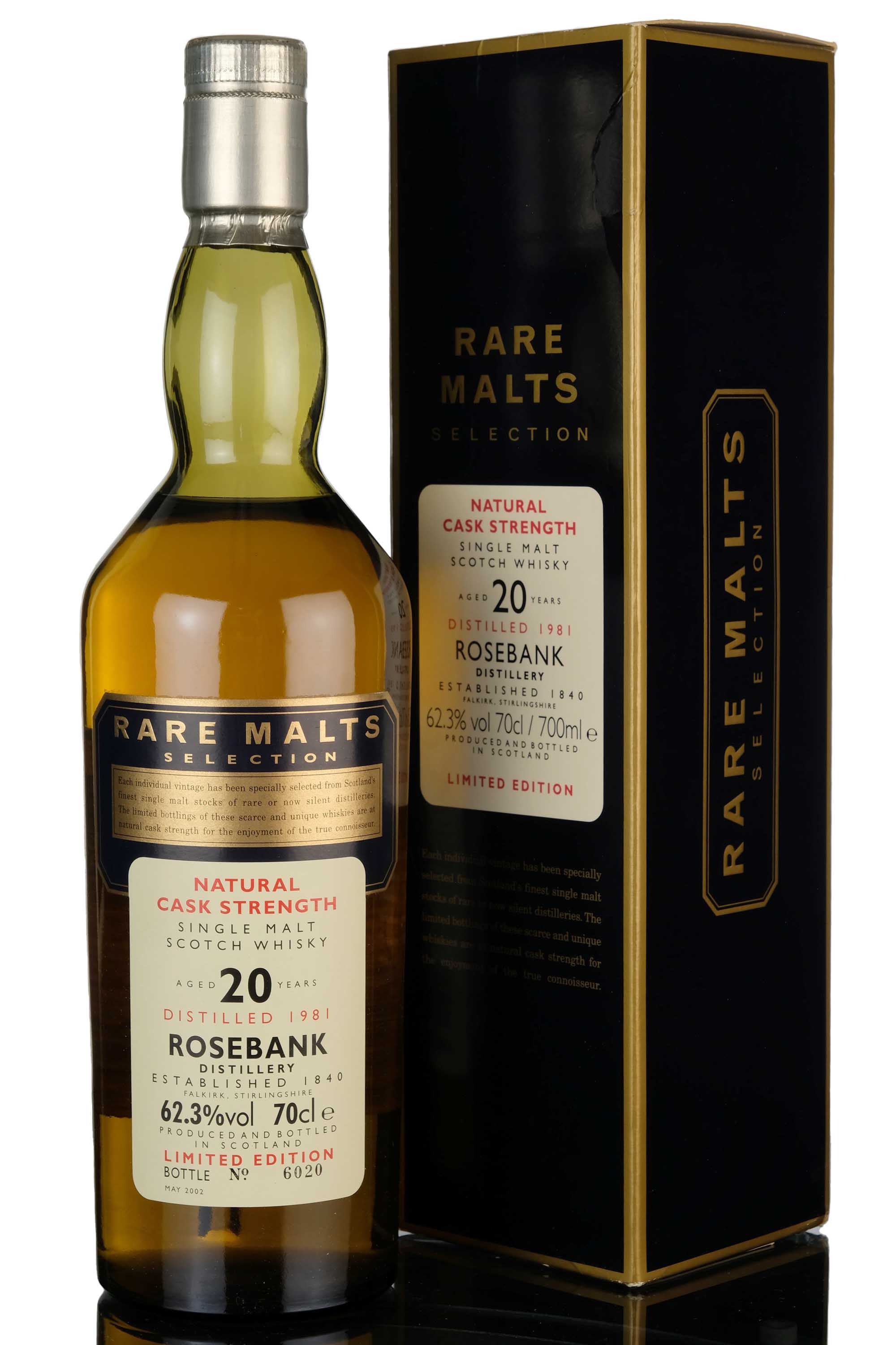 Rosebank 1981-2002 - 20 Year Old - Rare Malts 62.3%