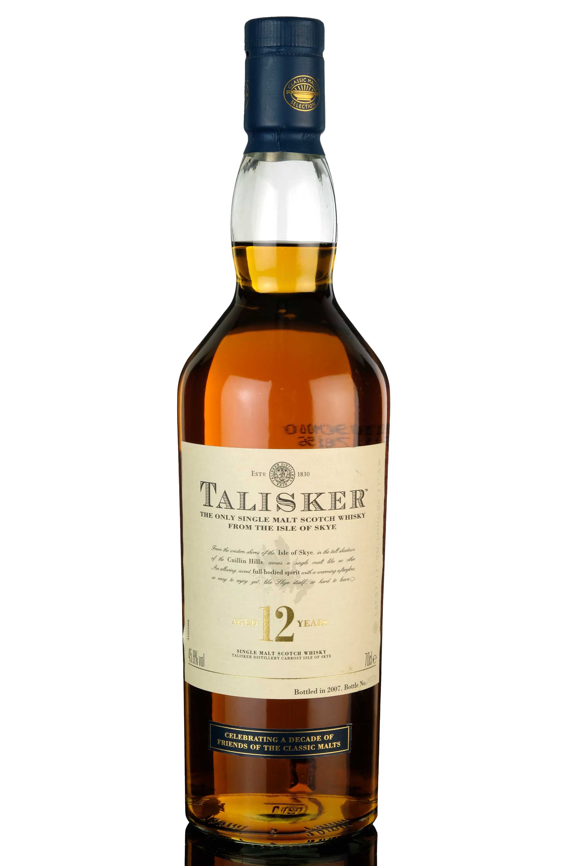 Talisker 12 Year Old - 2007 Release - Friends Of The Classic Malts