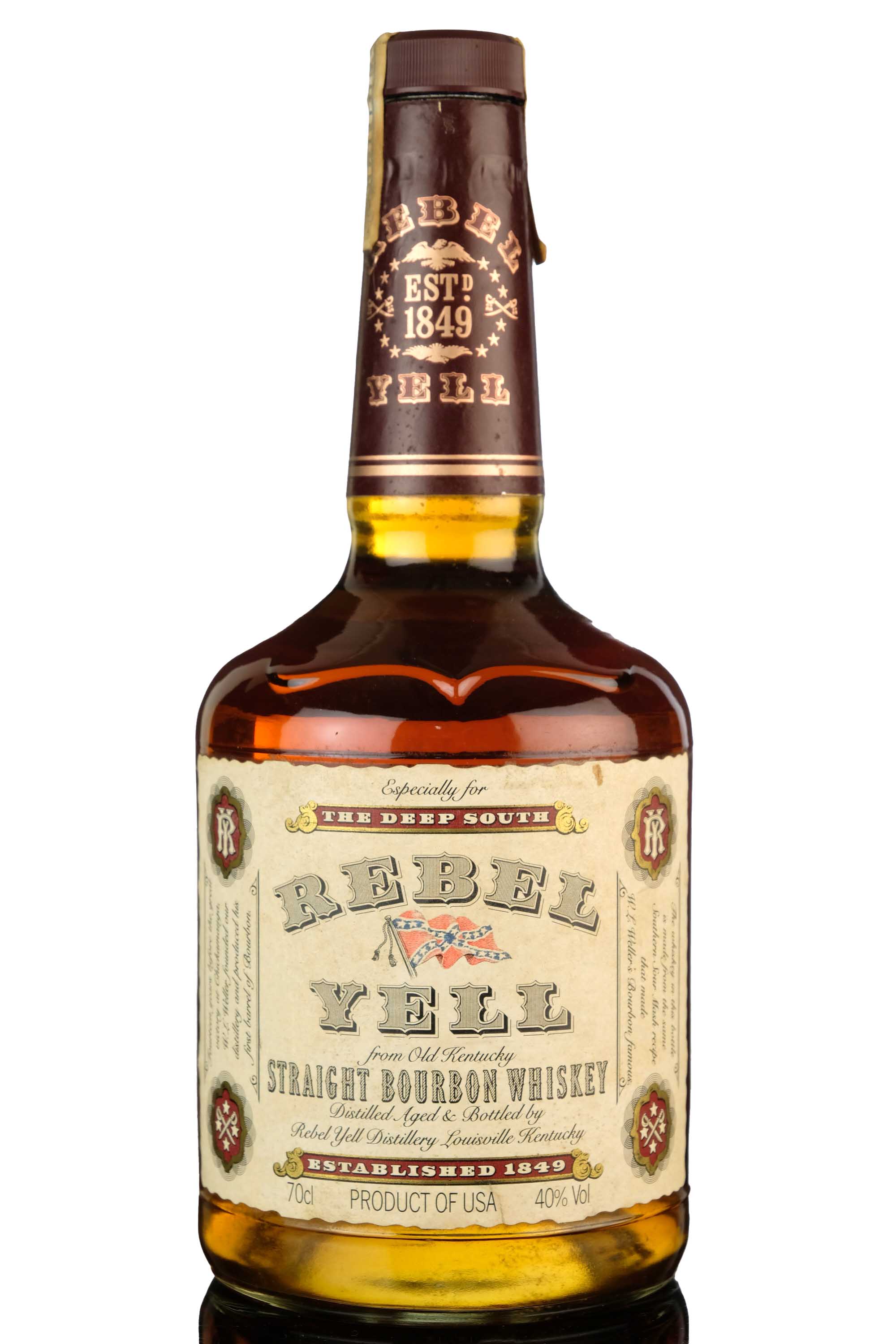 Rebel Yell Kentucky Straight Bourbon Whiskey - 1990s