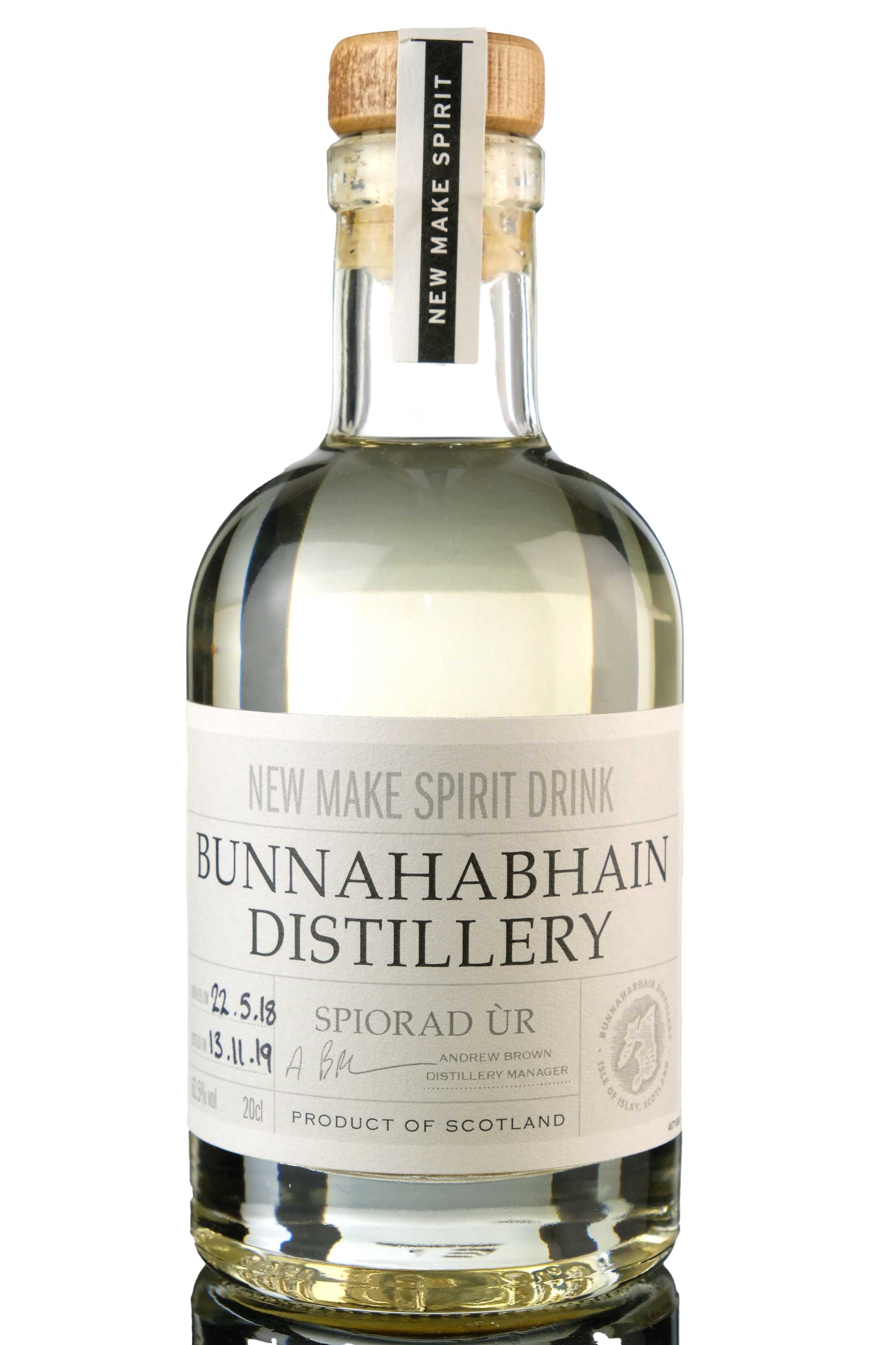 Bunnahabhain 2018-2019 - New Make Spirit - 20cl