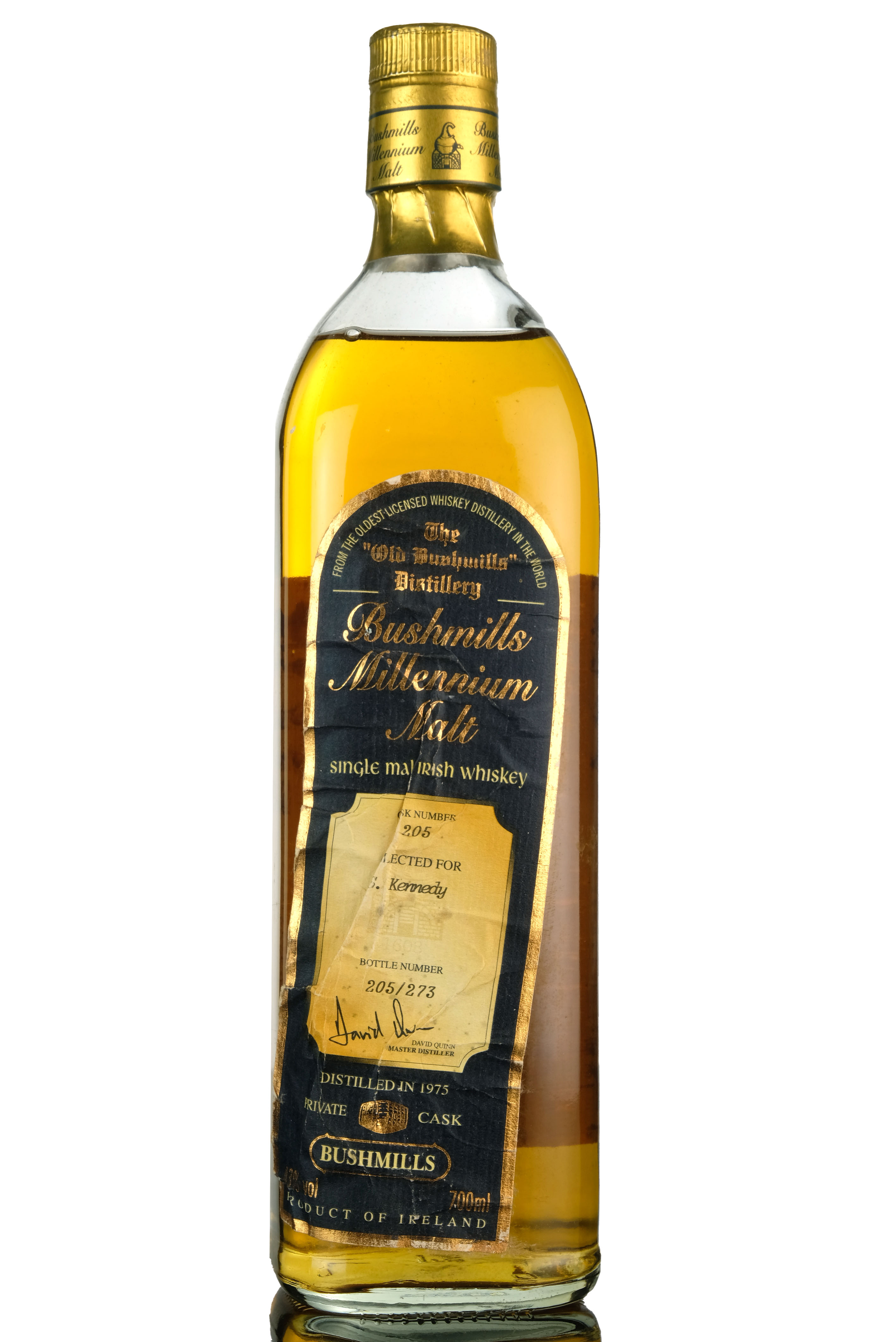 Bushmills 1975 - 2000 Millennium Irish Whiskey Single Cask 205