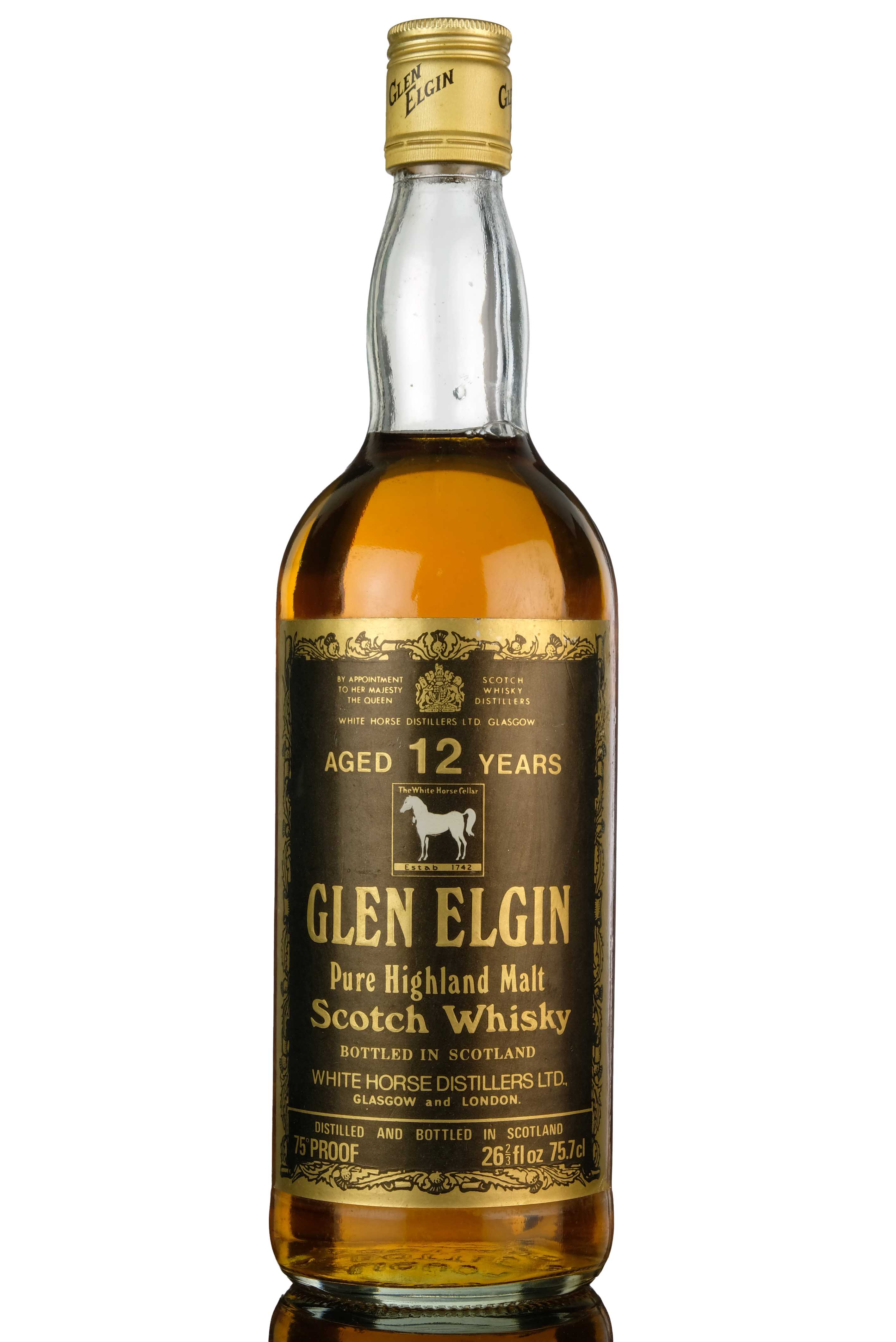 Glen Elgin 12 Year Old - White Horse - Late 1970s