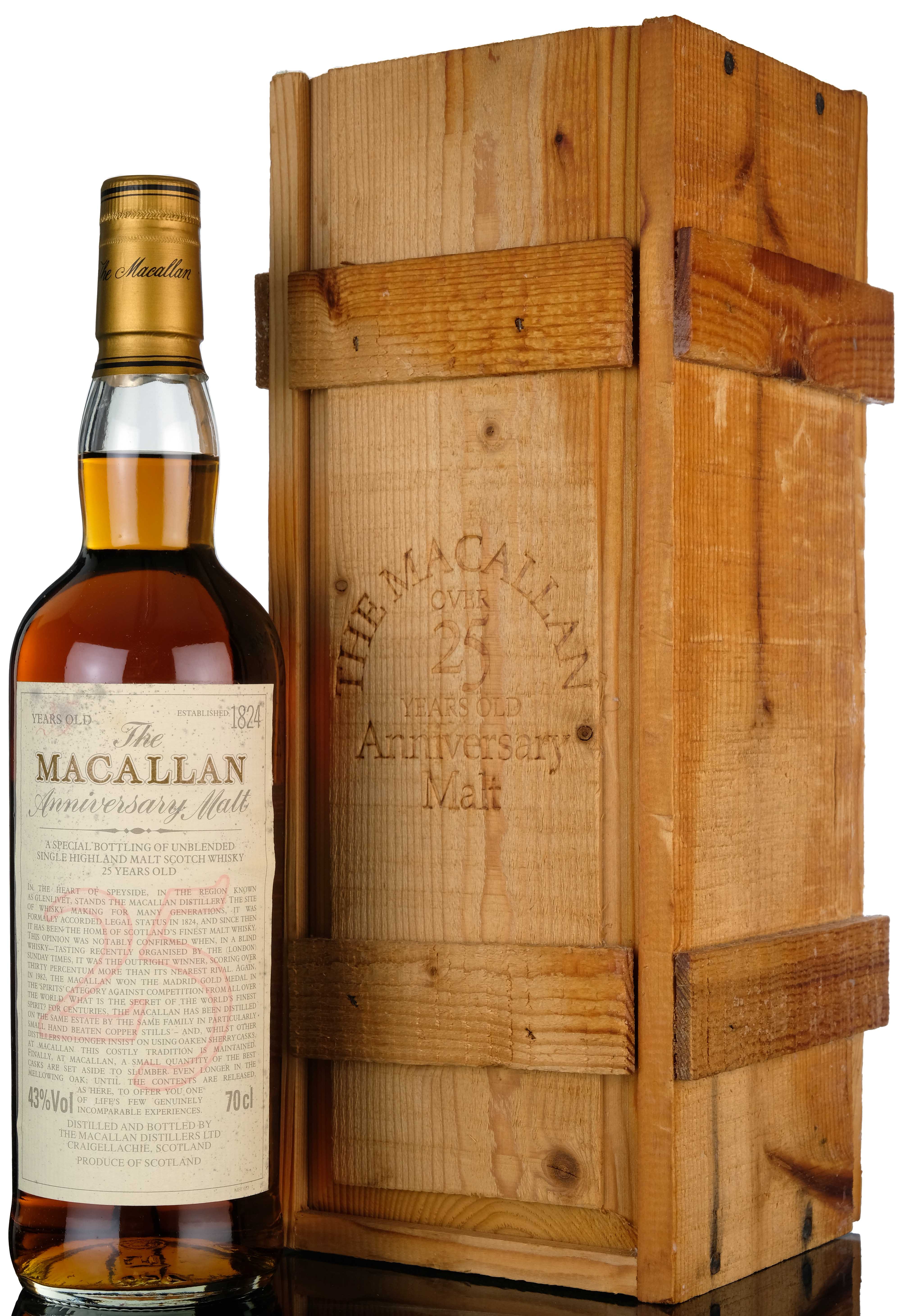 Macallan 25 Year Old Anniversary Malt