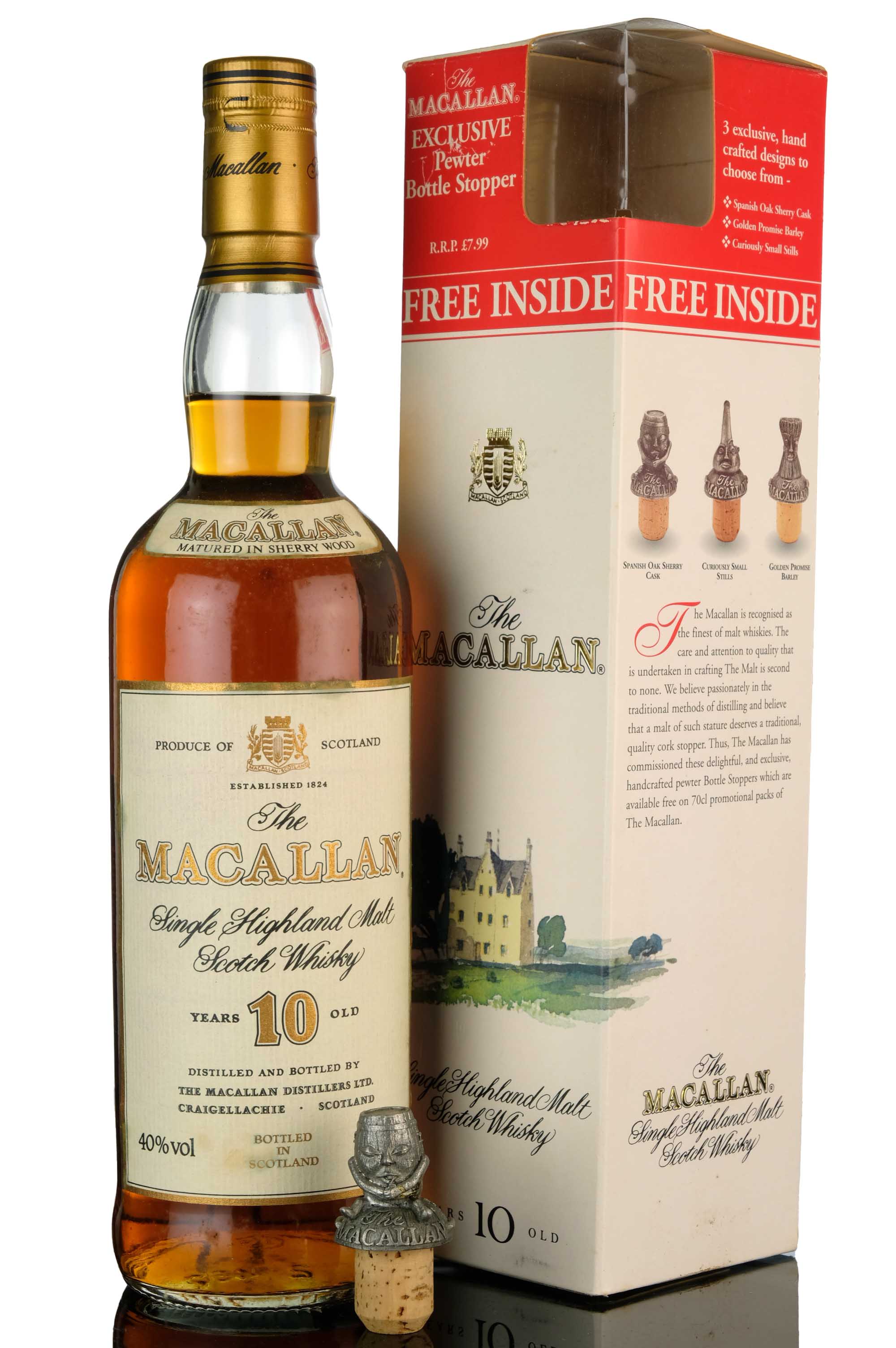 Macallan 10 Year Old - 1990s - Pewter Bottle Stopper