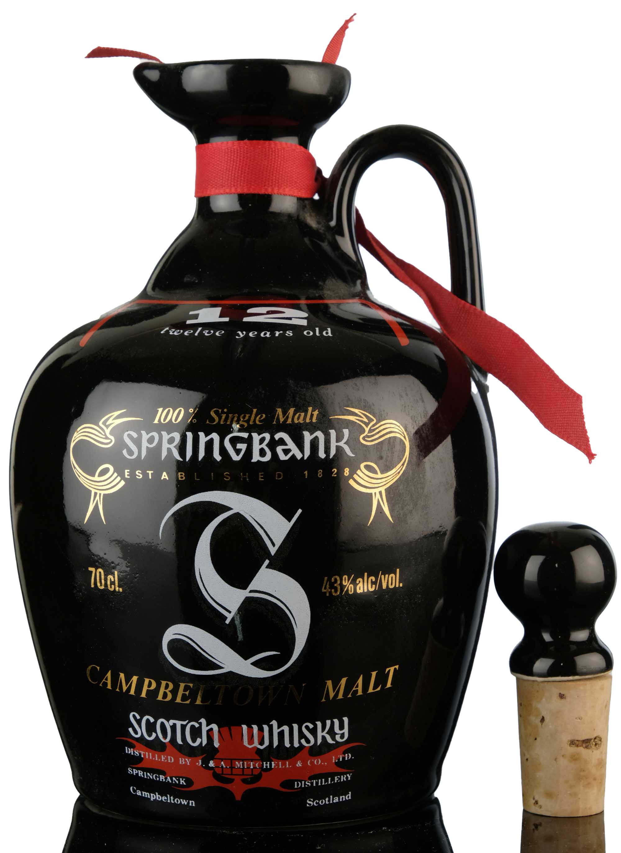 Springbank 12 Ceramic Jug 1990s