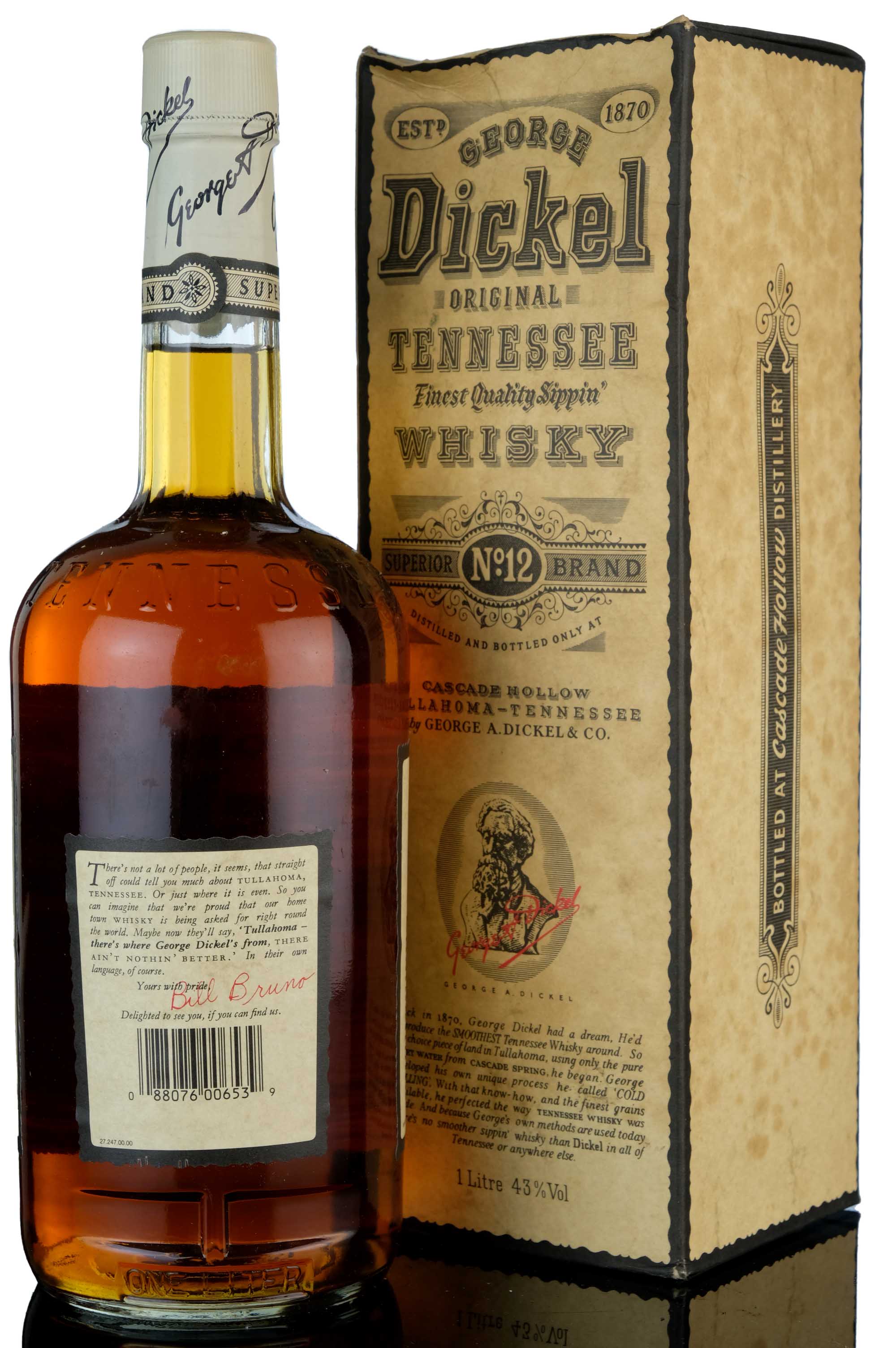 George Dickel No12  1 Litre