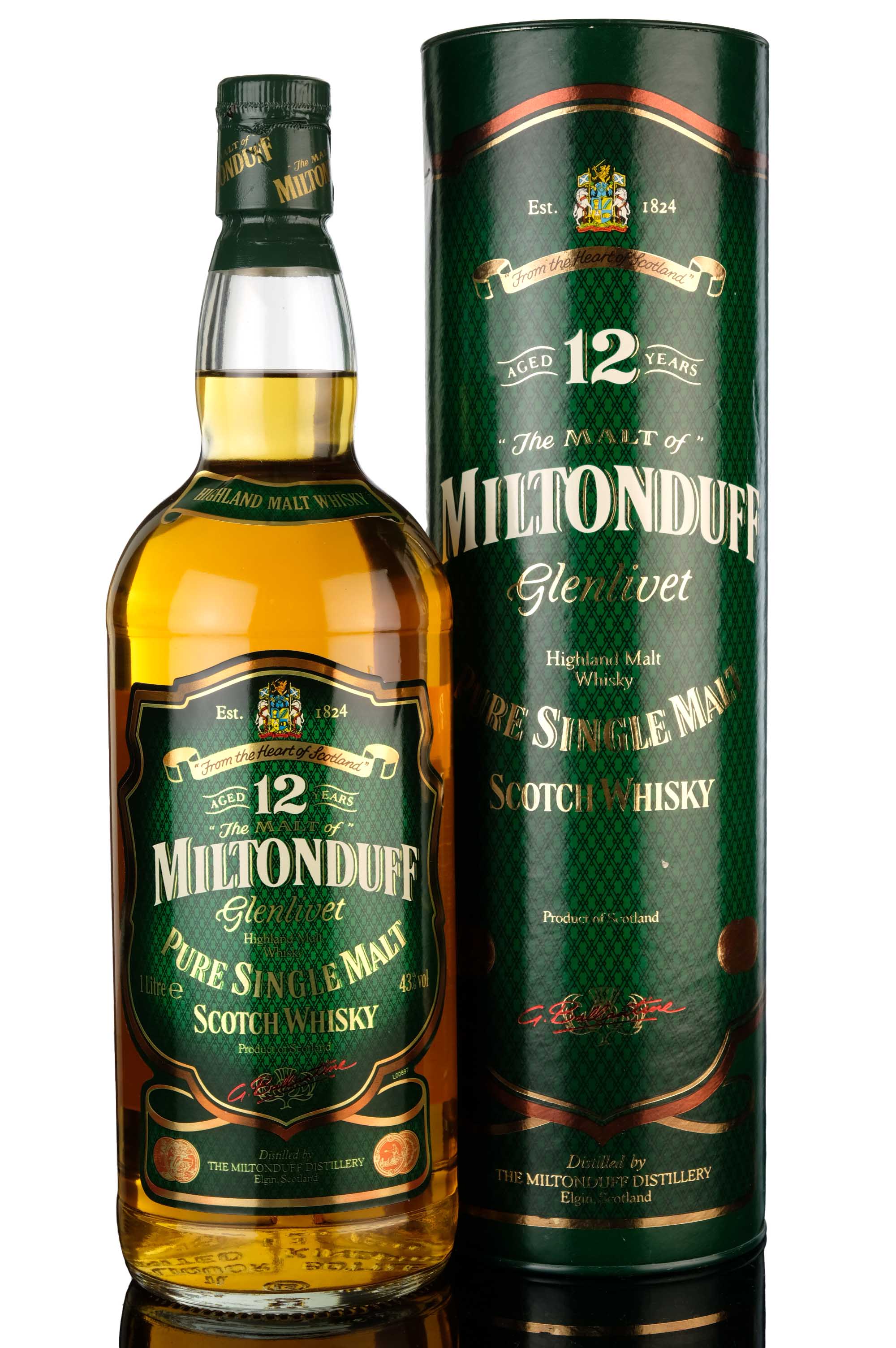 Miltonduff 12 Year Old - 1990s - 1 Litre