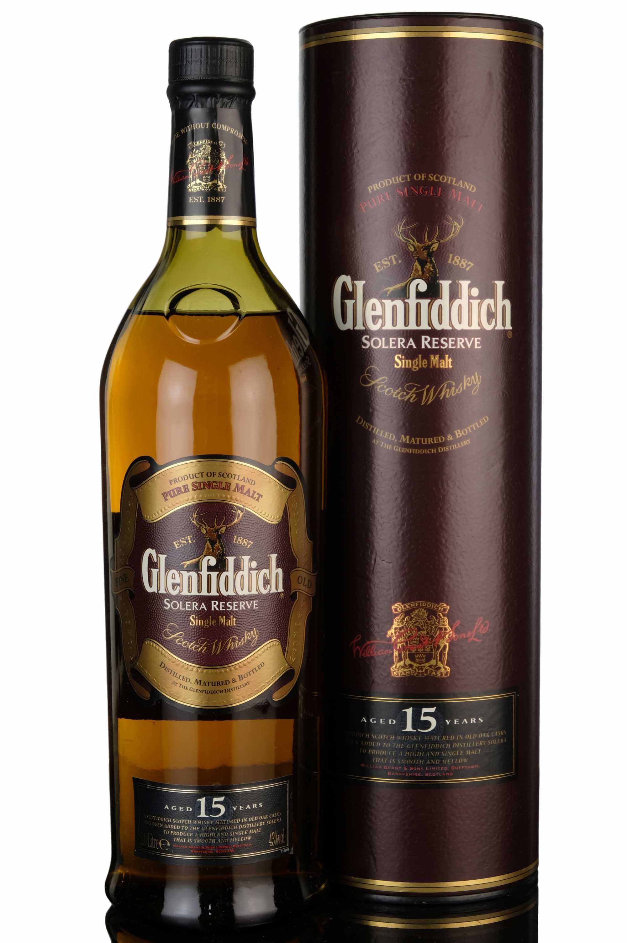 Glenfiddich 15 Year Old - Solera Reserve - 1 Litre