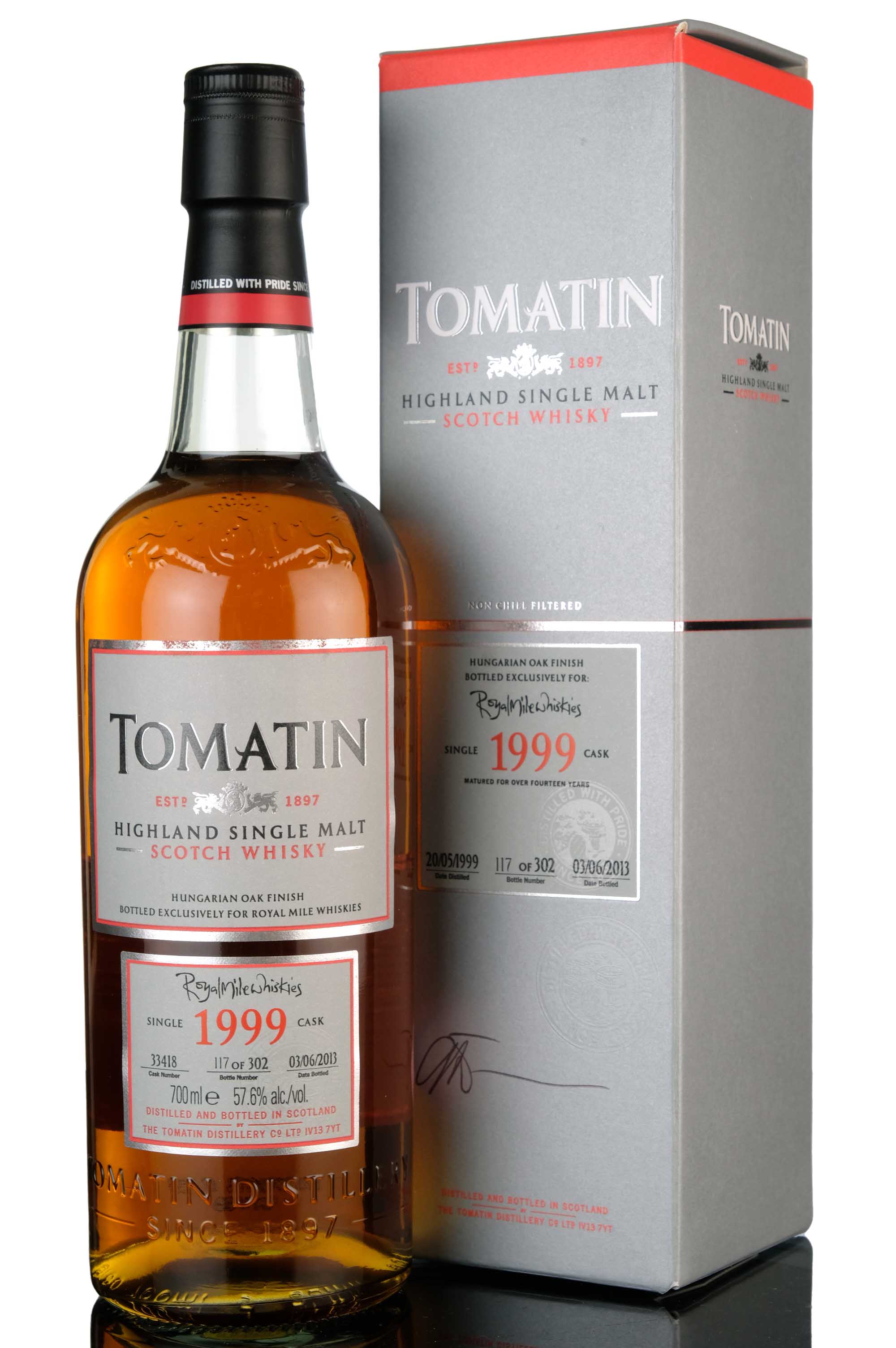 Tomatin 1999-2013 - Royal Mile Whiskies - Single Cask 33418