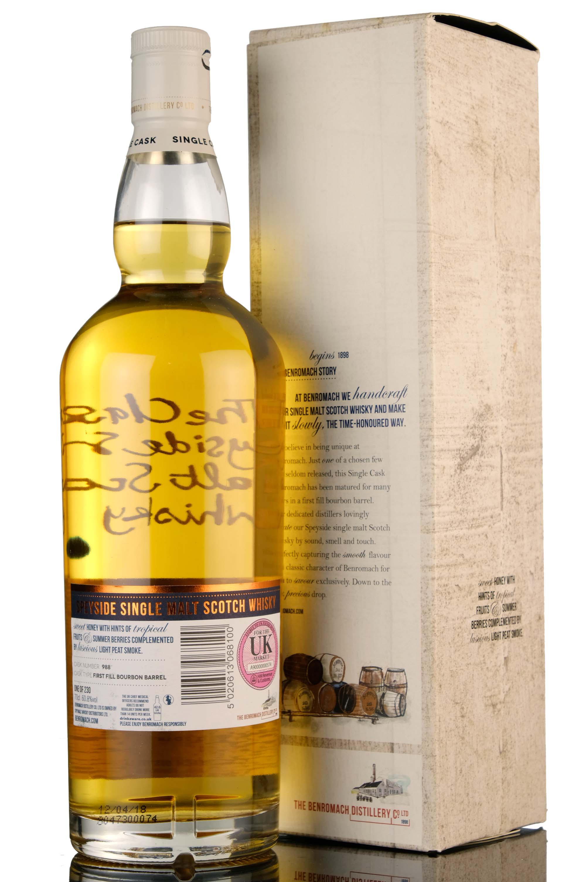 Benromach 2008 - 2018 Piping At Forres Single Cask 988