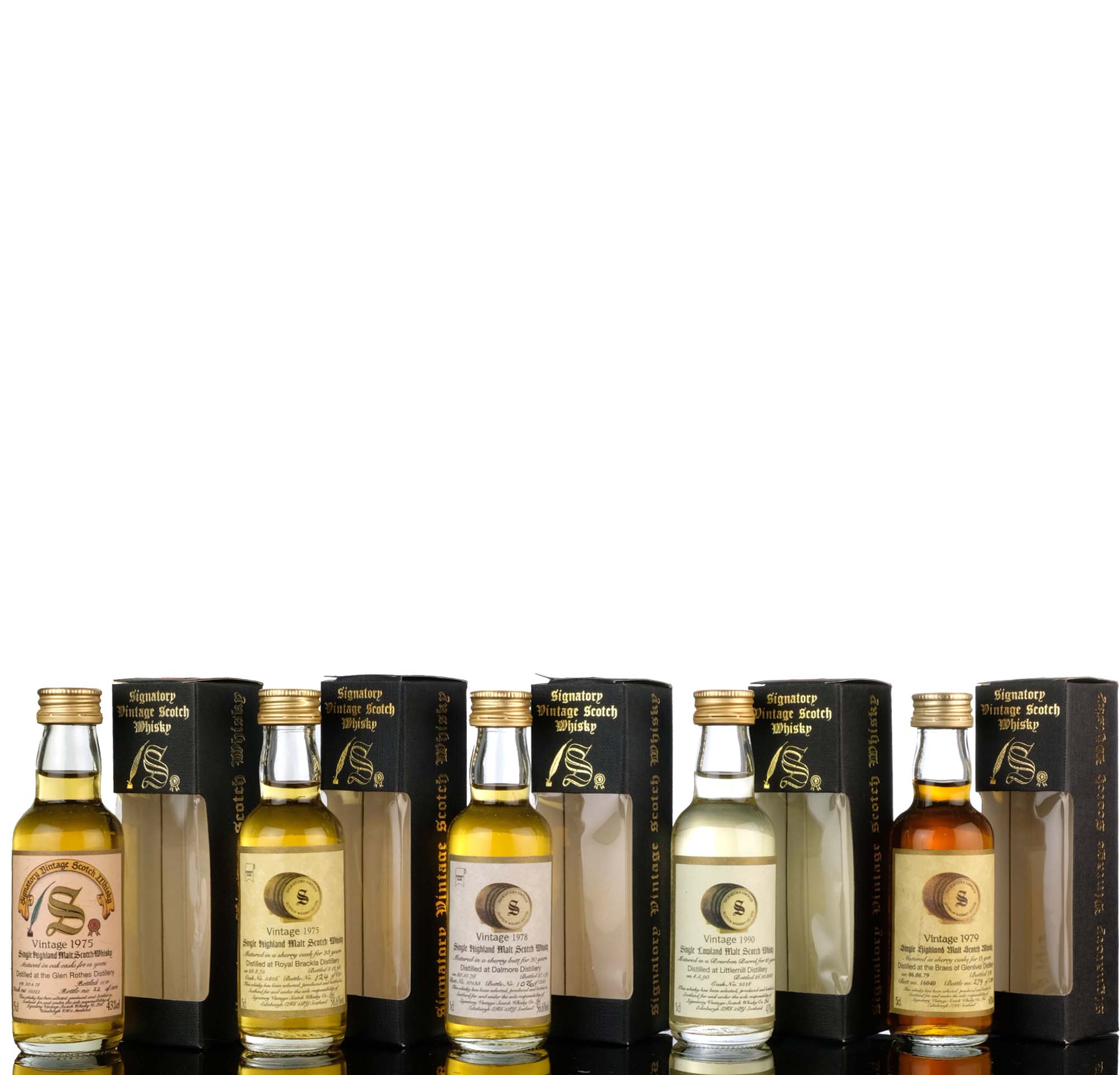 5 x Signatory Vintage Miniatures