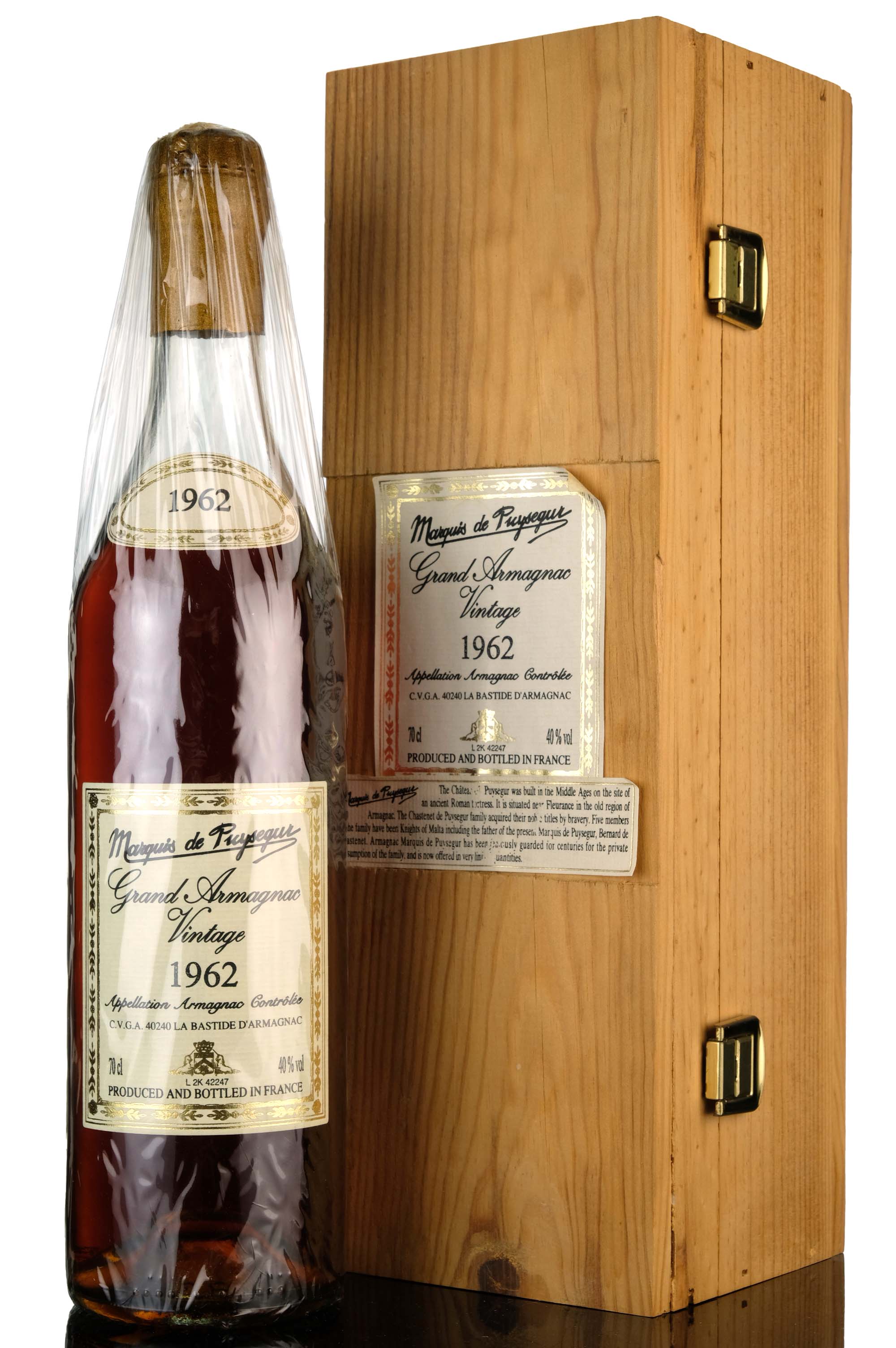 Marquis de Puysegur Grand Armagnac Vintage 1962