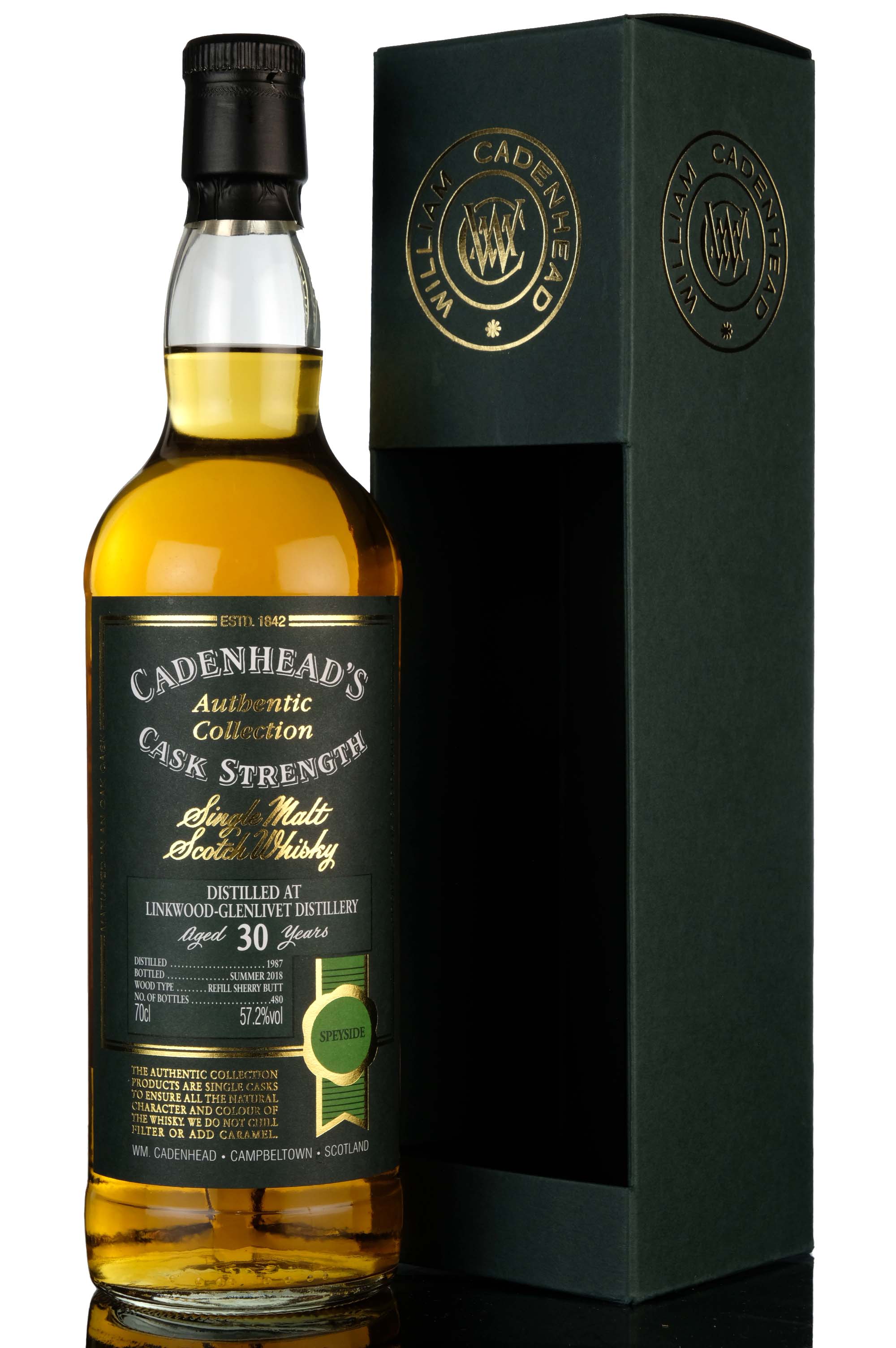 Linkwood 1987 - 2018 30 Cadenheads Authentic Collection