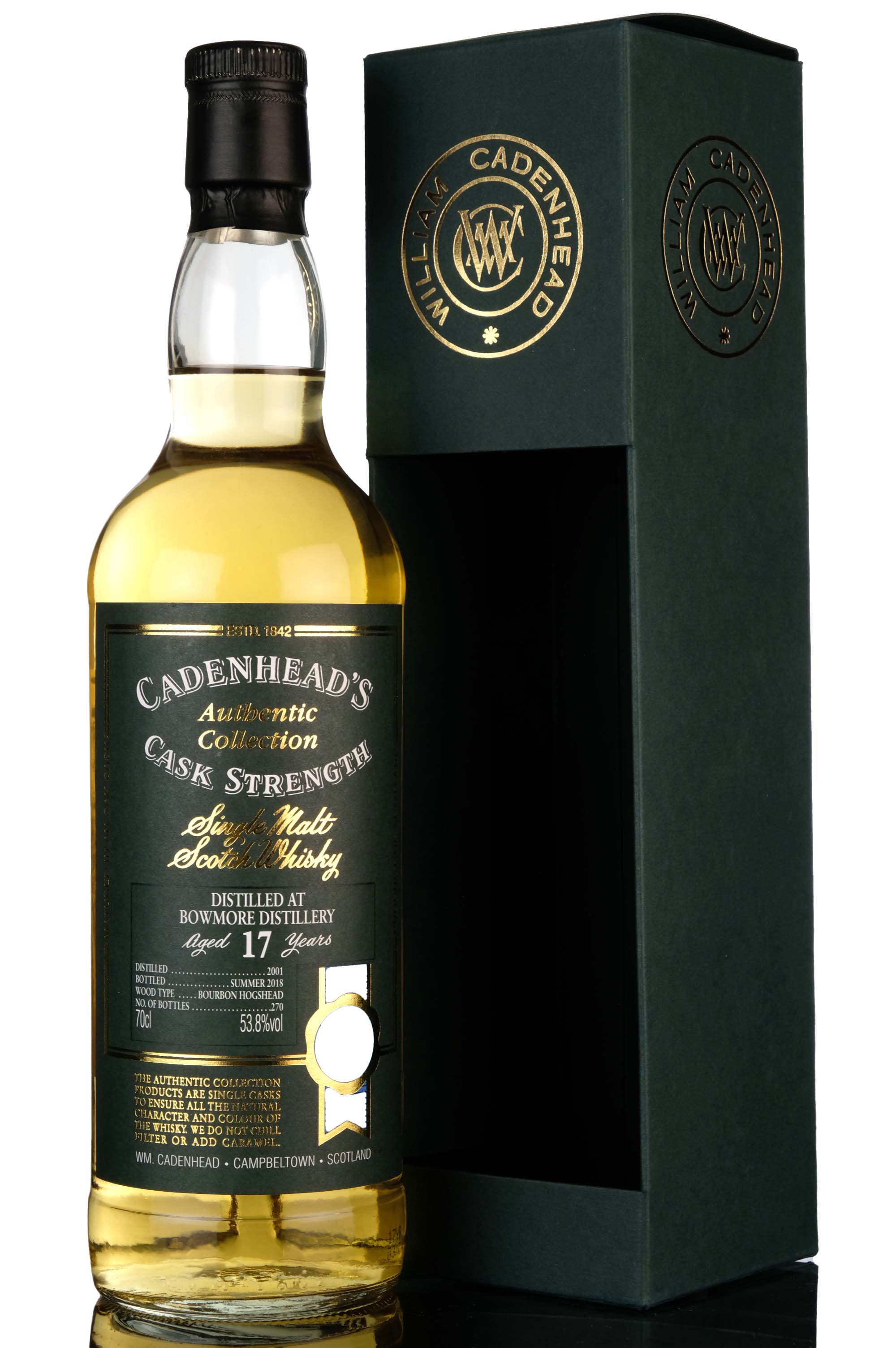 Bowmore 2001 - 2018 17 Cadenheads Authentic Collection