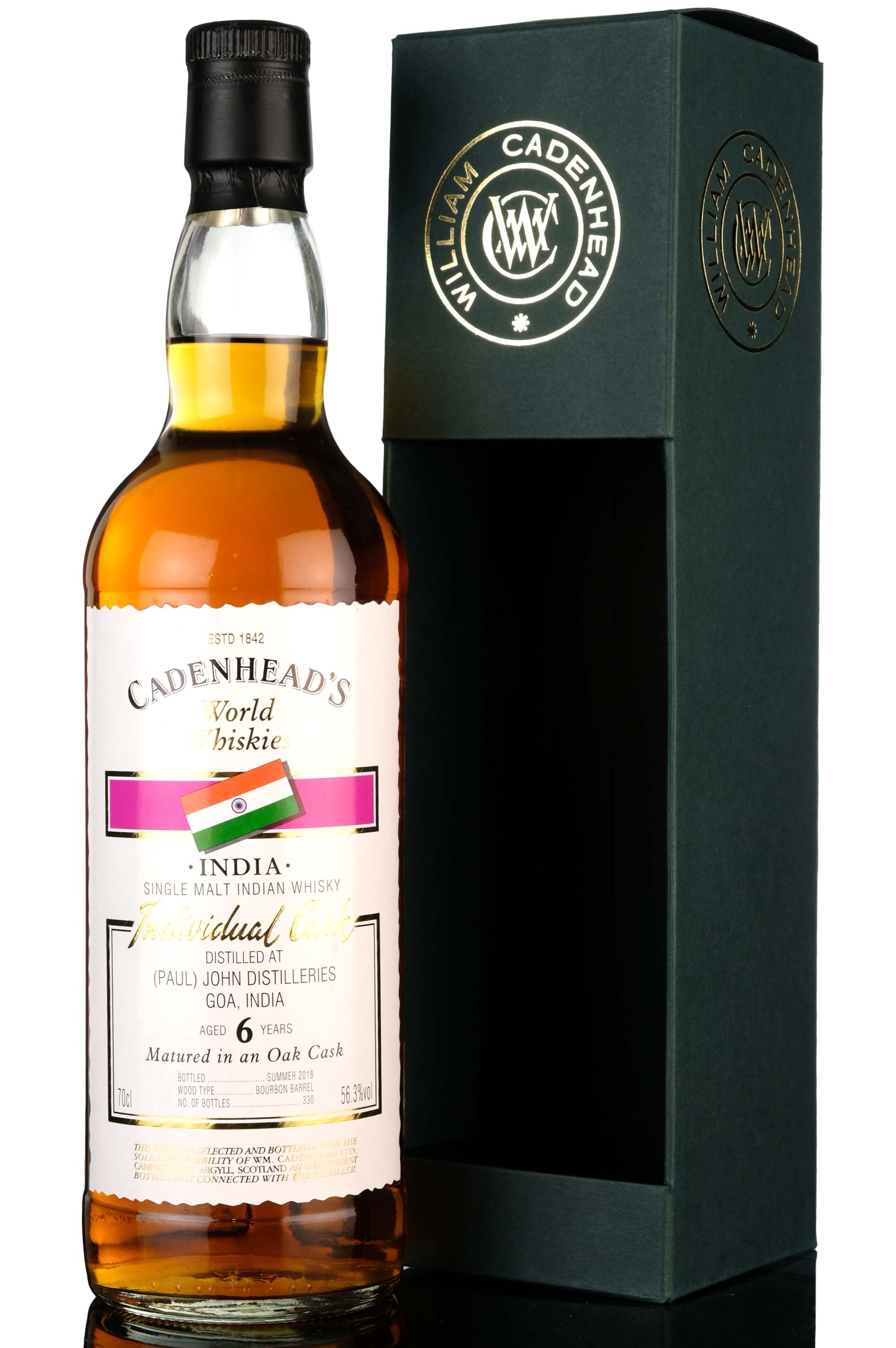 Paul John 6 Year Old  Cadenheads World Whiskies  2018