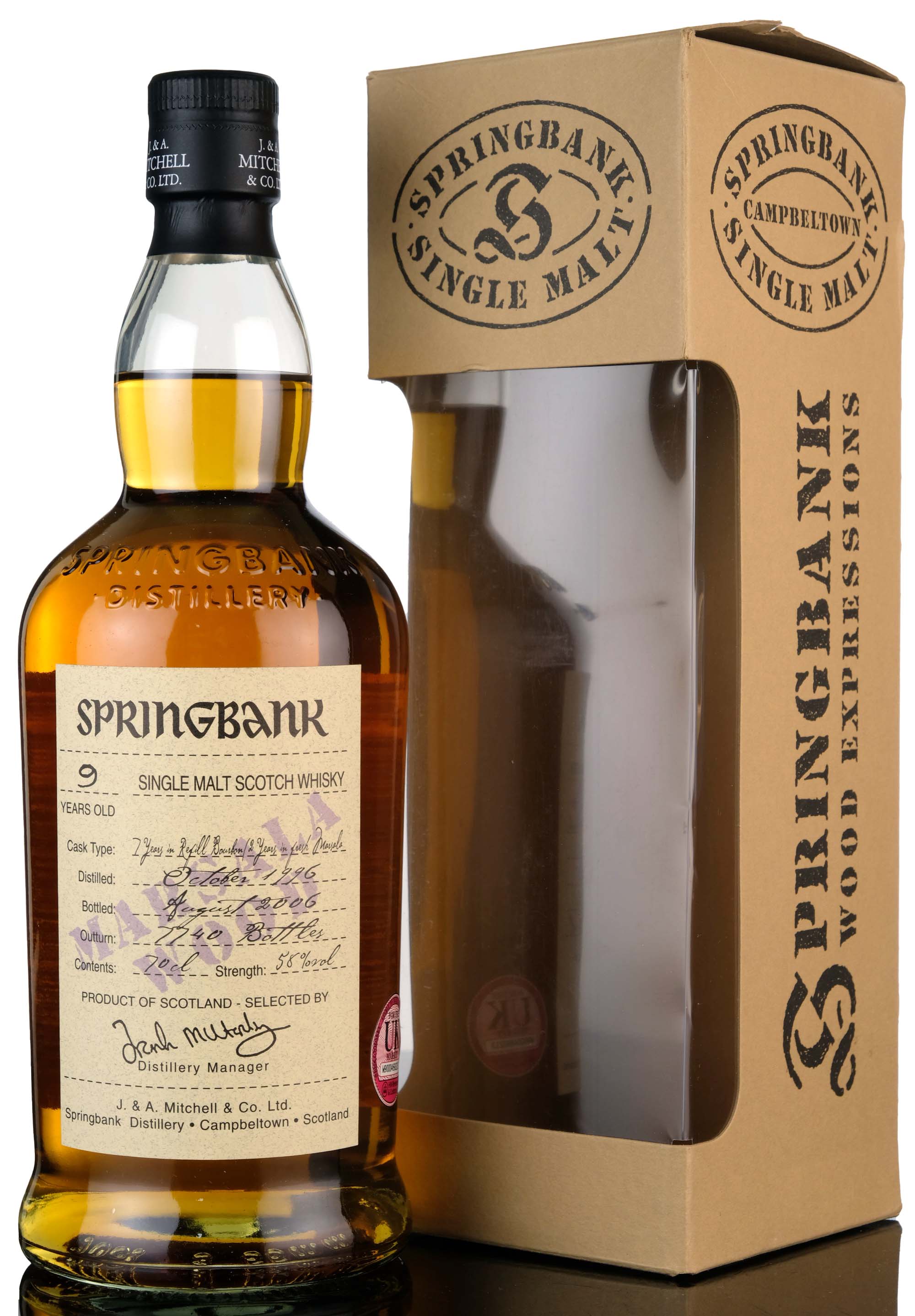 Springbank 1996-2006 - Marsala Wood