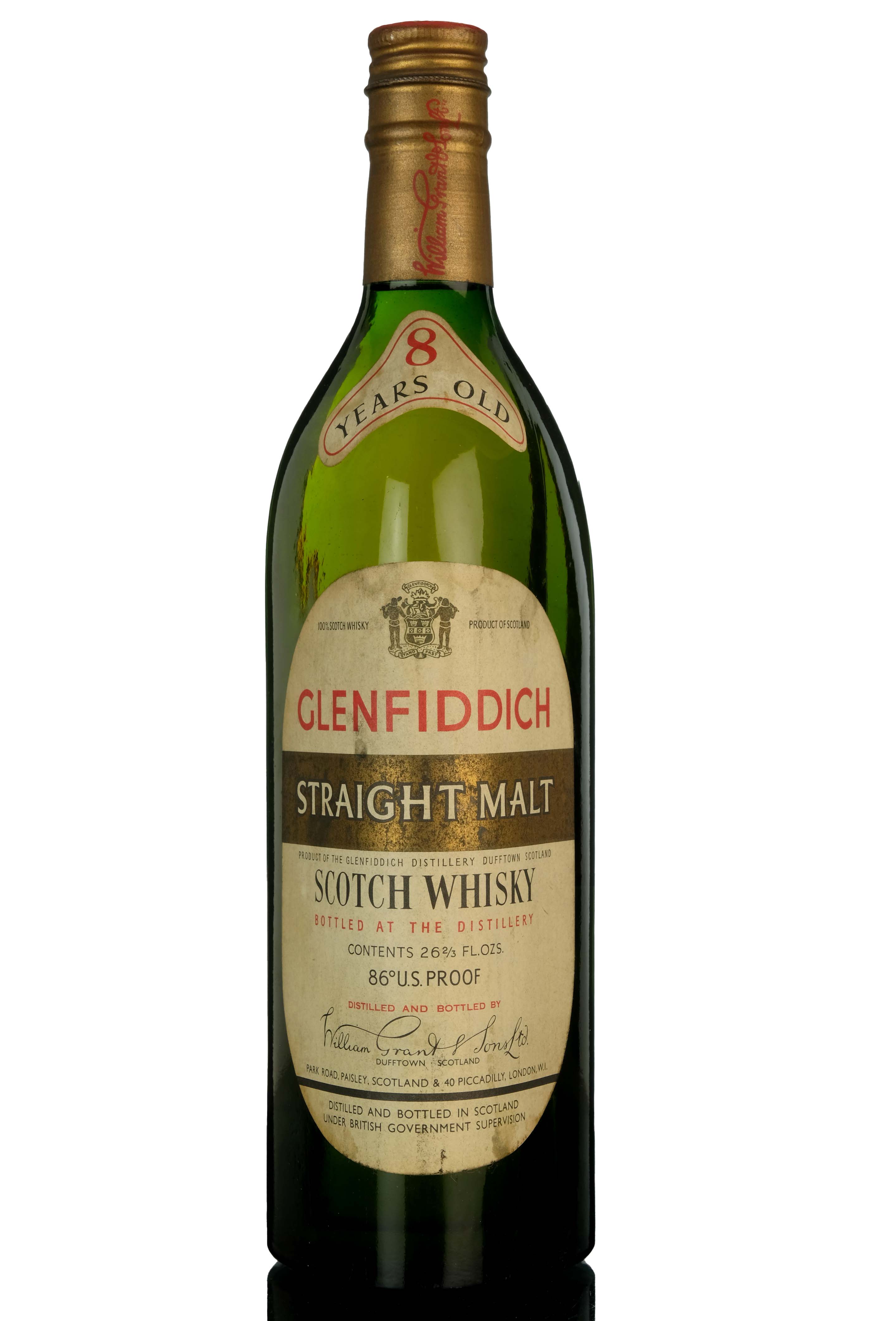 Glenfiddich 8 Year Old - Straight Malt - 1960s - US Market