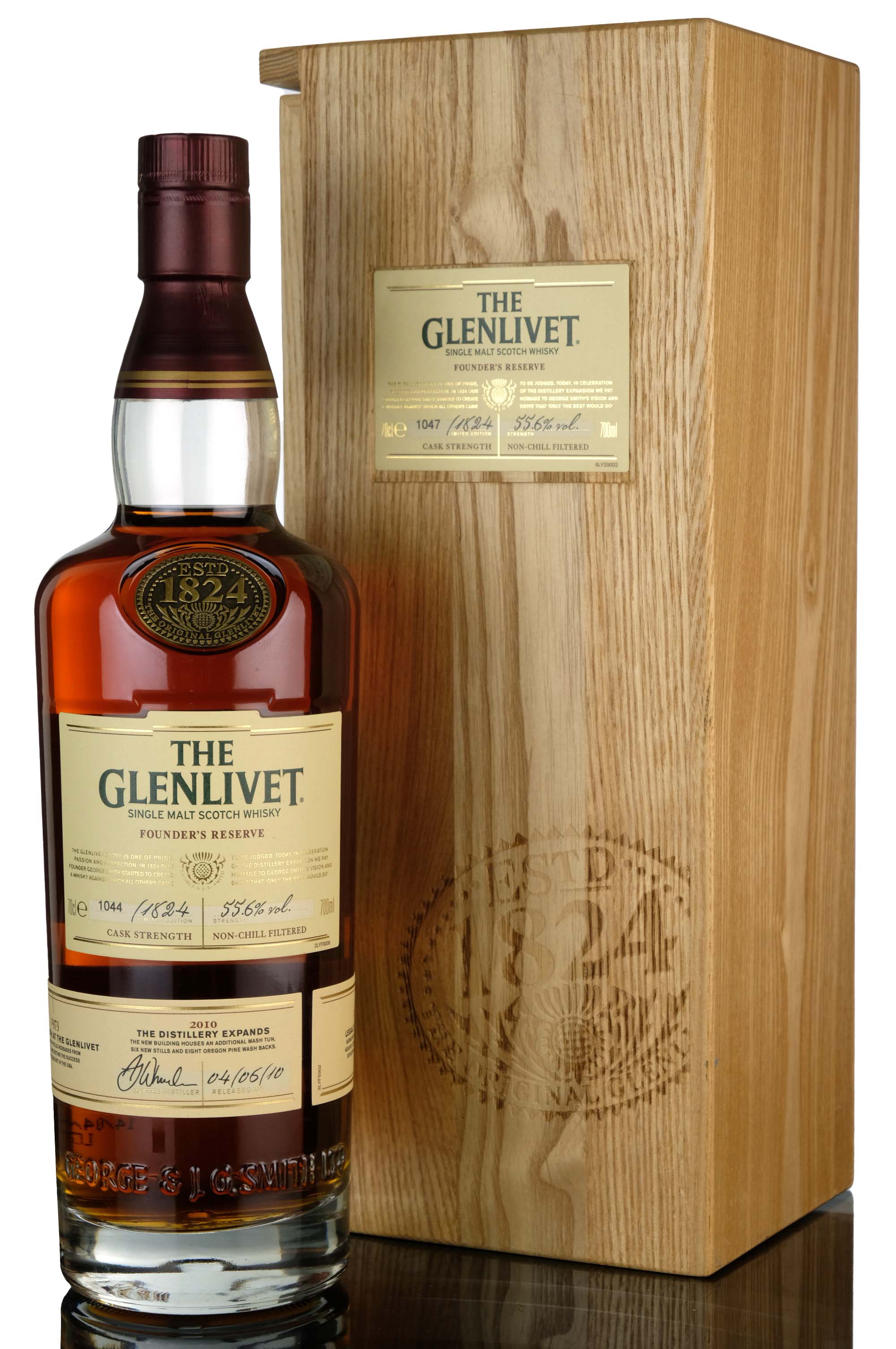 GLENLIVET 21 YEAR OLD - FOUNDERS RESERVE  - 2010 Release