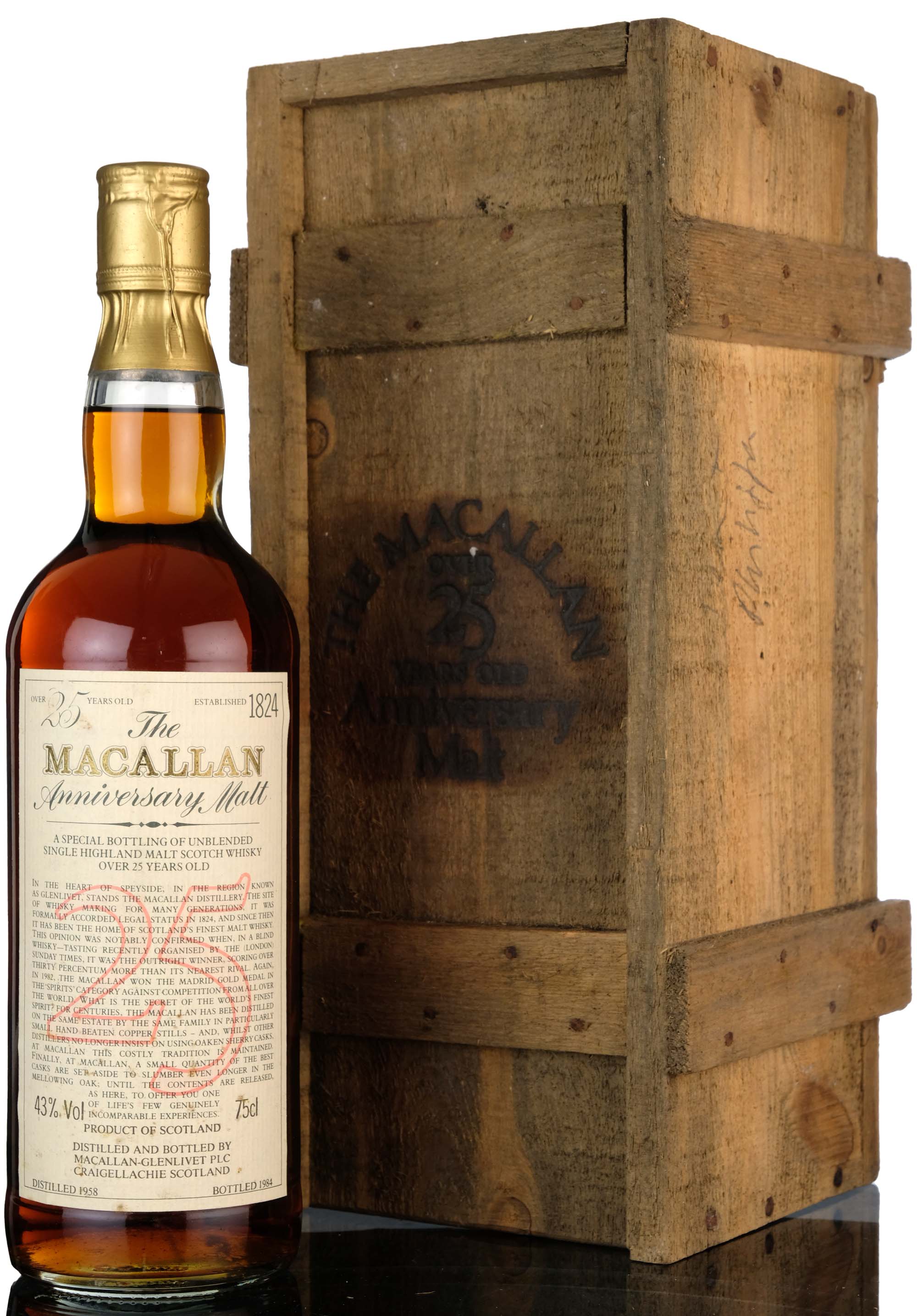 Macallan 1958-1984 - 25 Year Old Anniversary Malt