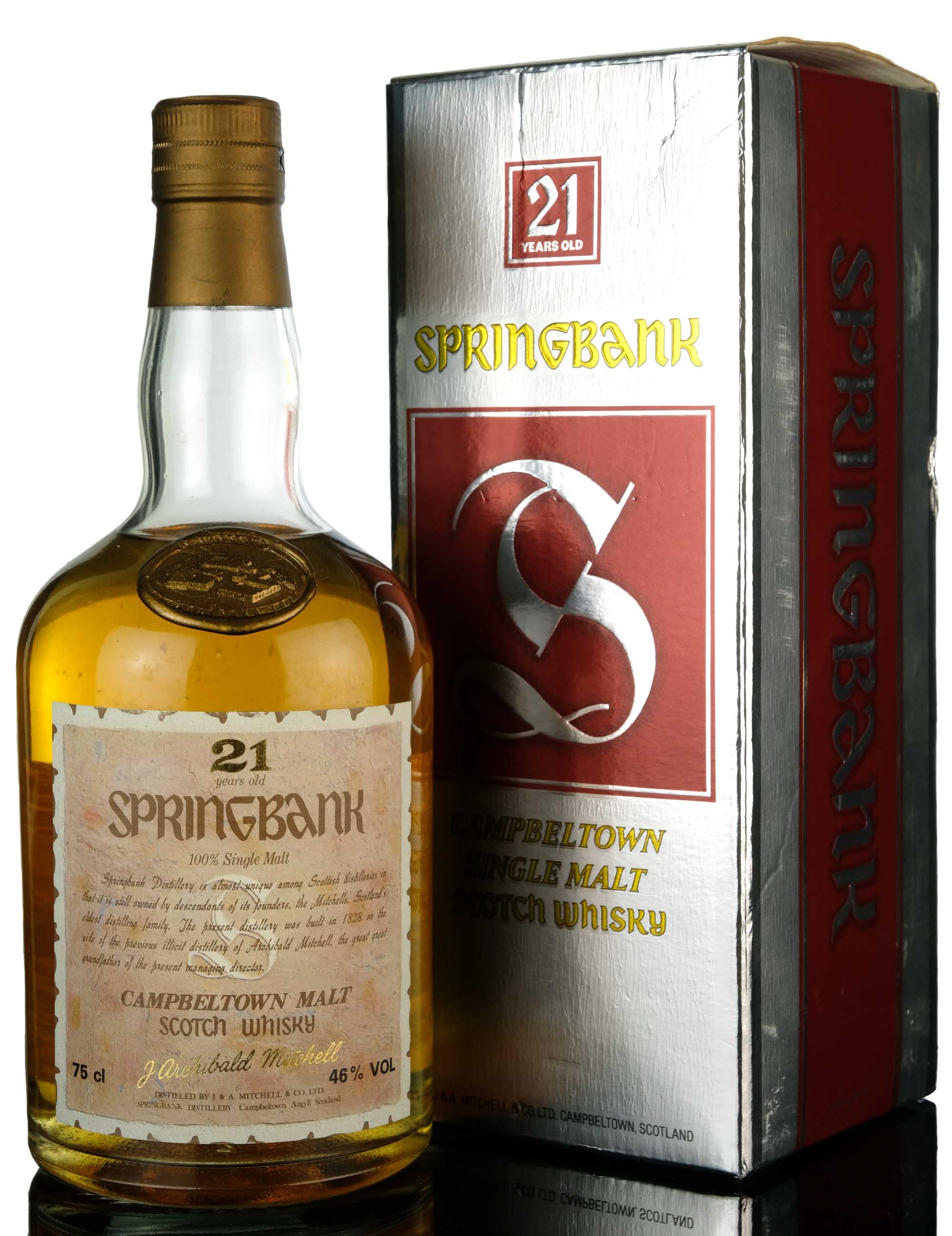 Springbank 21 Year Old - Circa 1990 - Archibald Mitchell Label