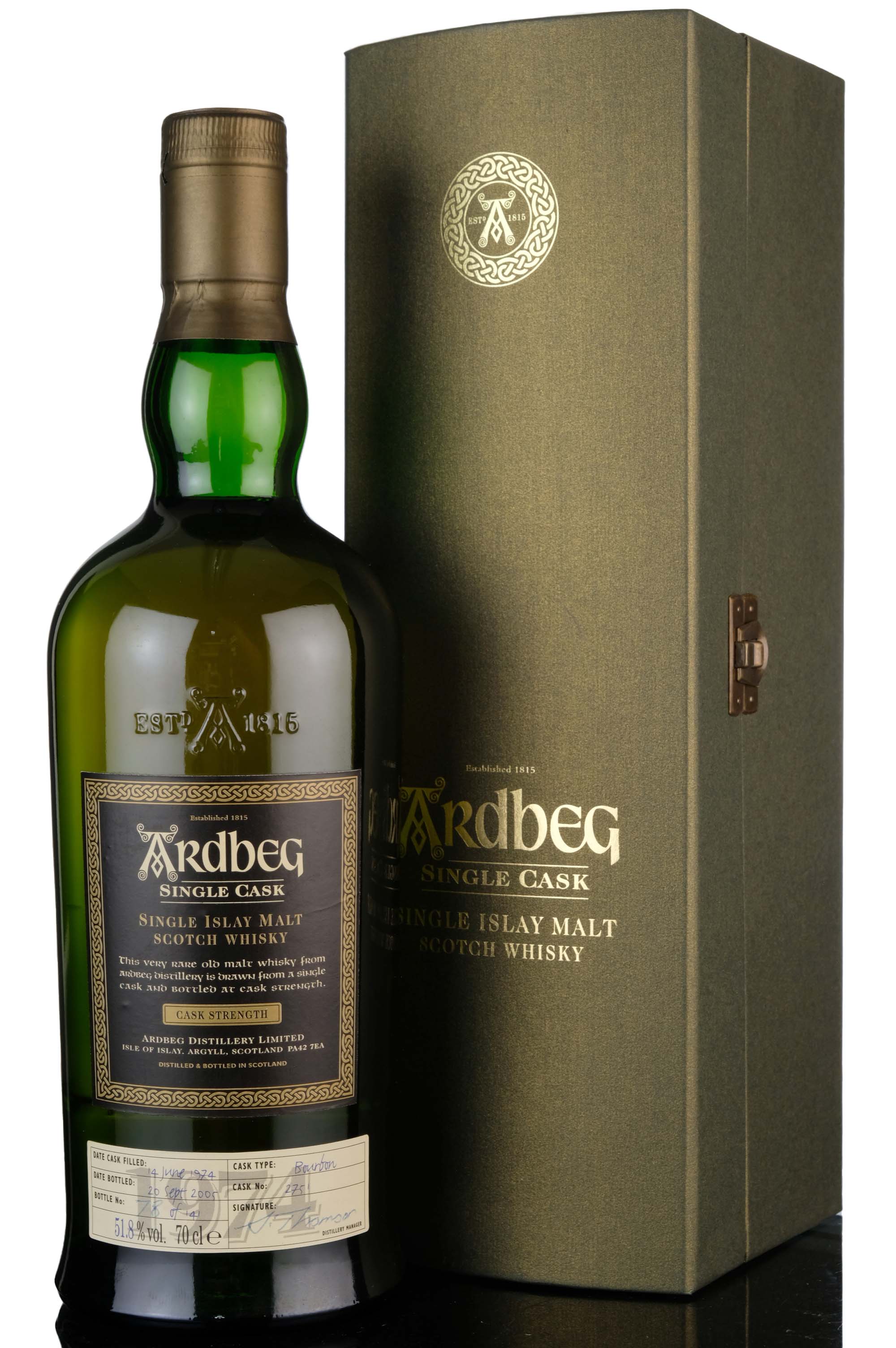 Ardbeg 1974-2005 - 31 Year Old - Single Cask 2751 - UK Market