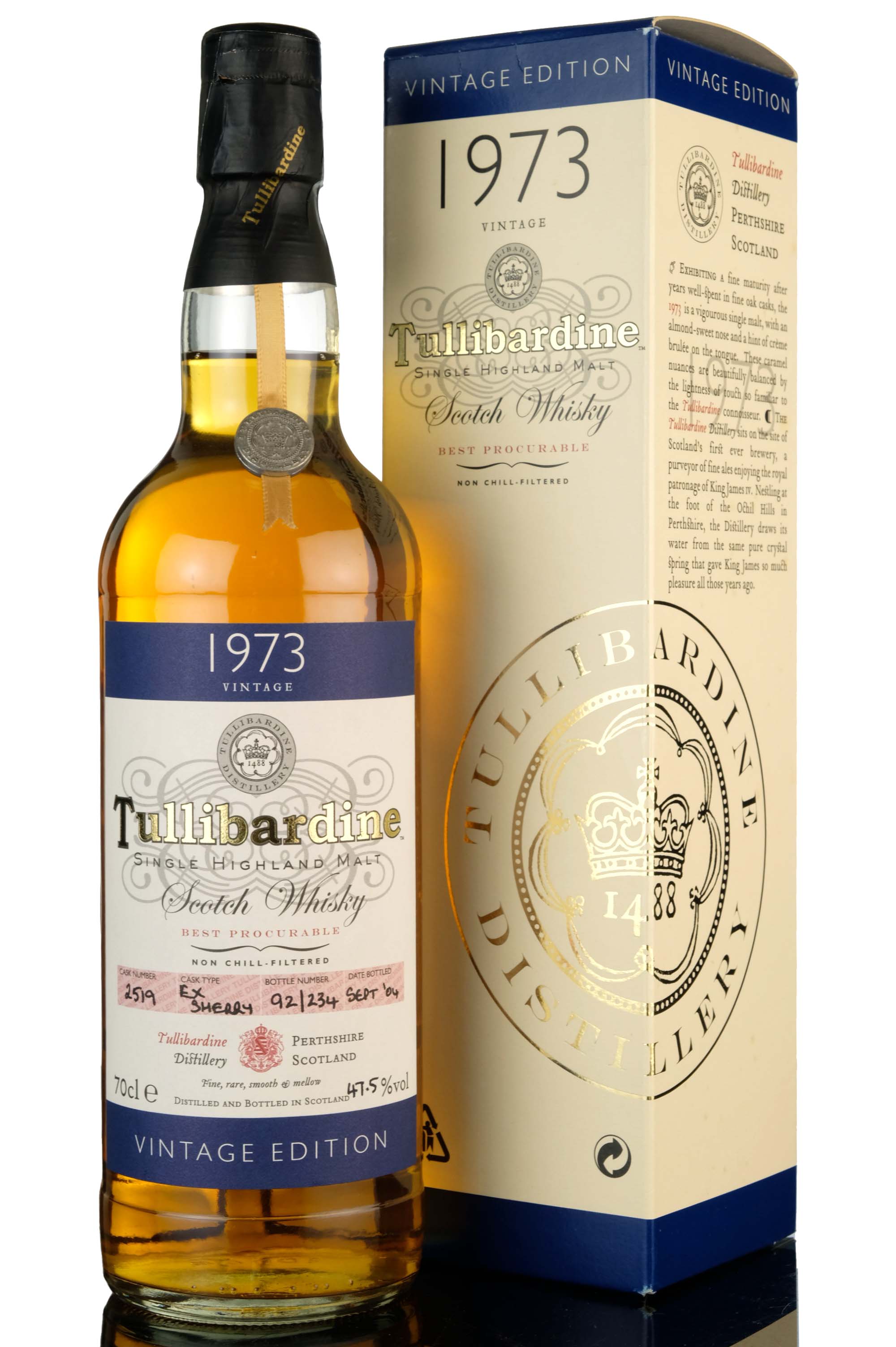 Tullibardine 1973 - 2004 Single Cask 2519