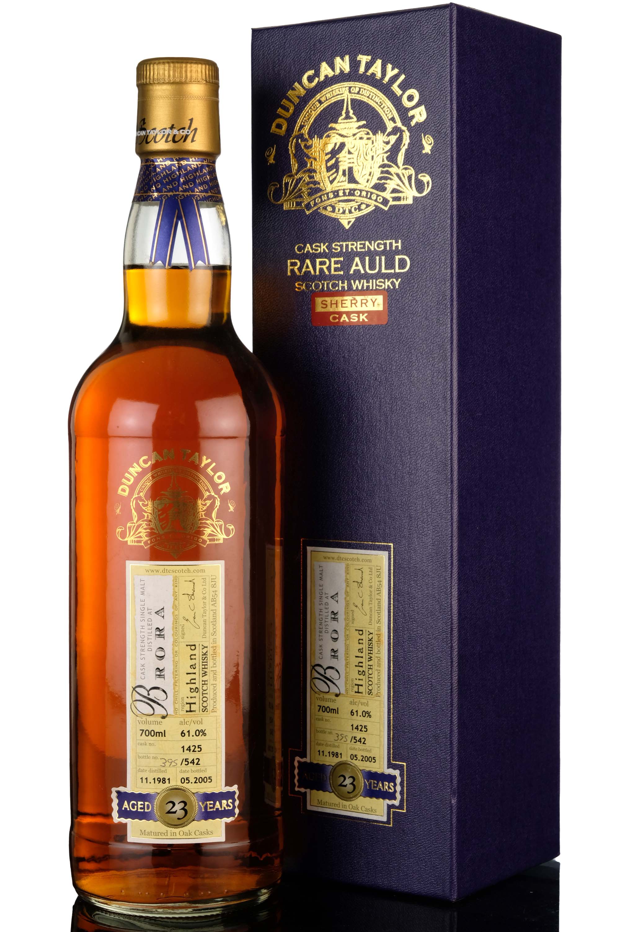 Brora 19812005 23 Year Old Duncan Taylor Rare Auld Single Cask 1425