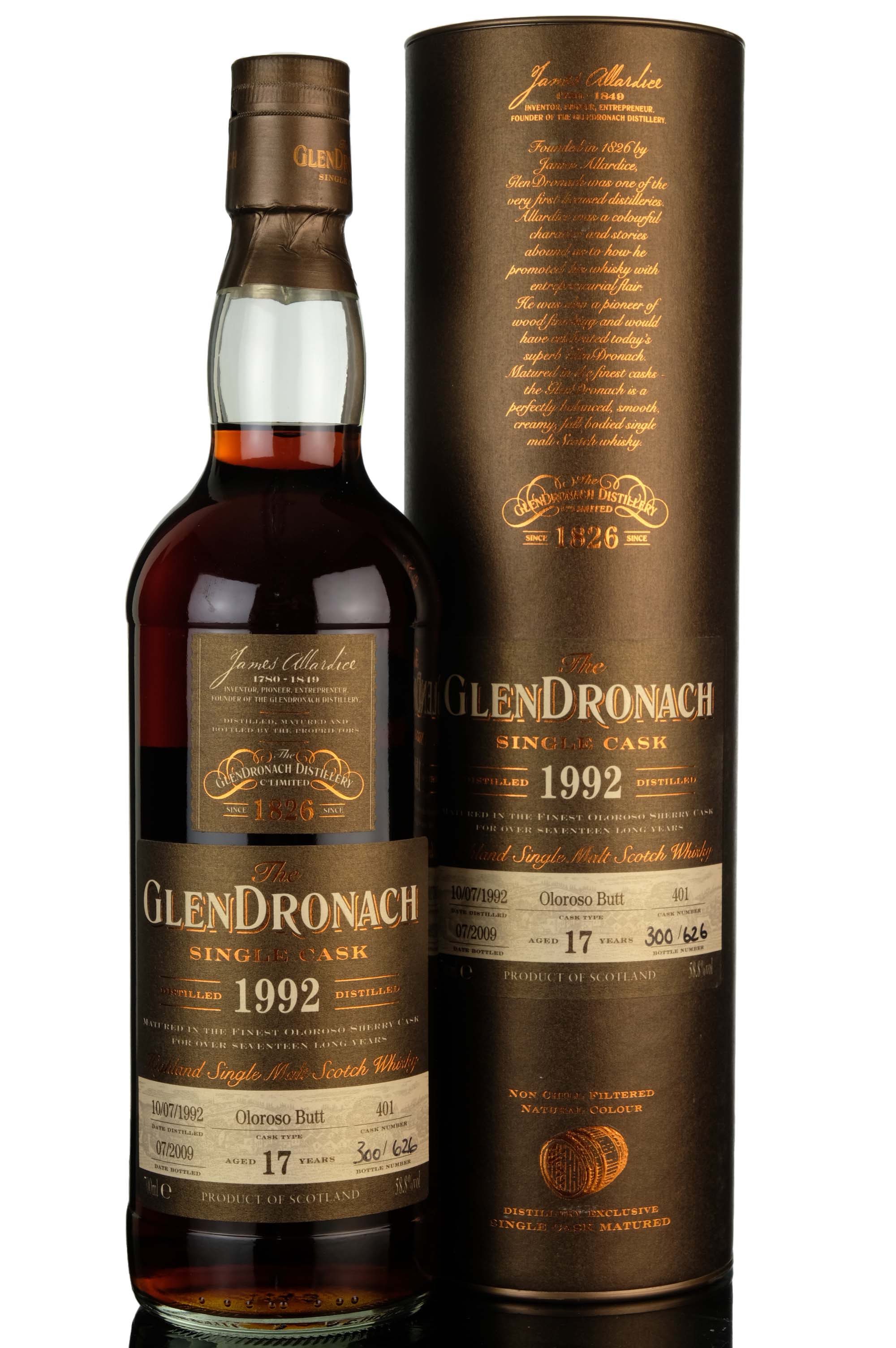 Glendronach 1992 - 2009 17 Single Cask 401 Parkers Whisky Exclusive