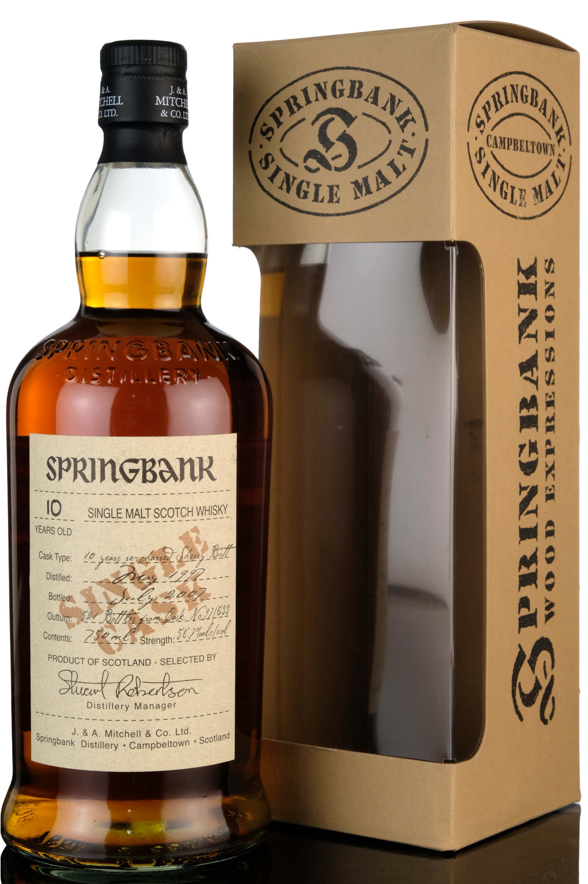 Springbank 1997-2007 - 10 Year Old - Single Cask 633 - Park Avenue Liquor Shop
