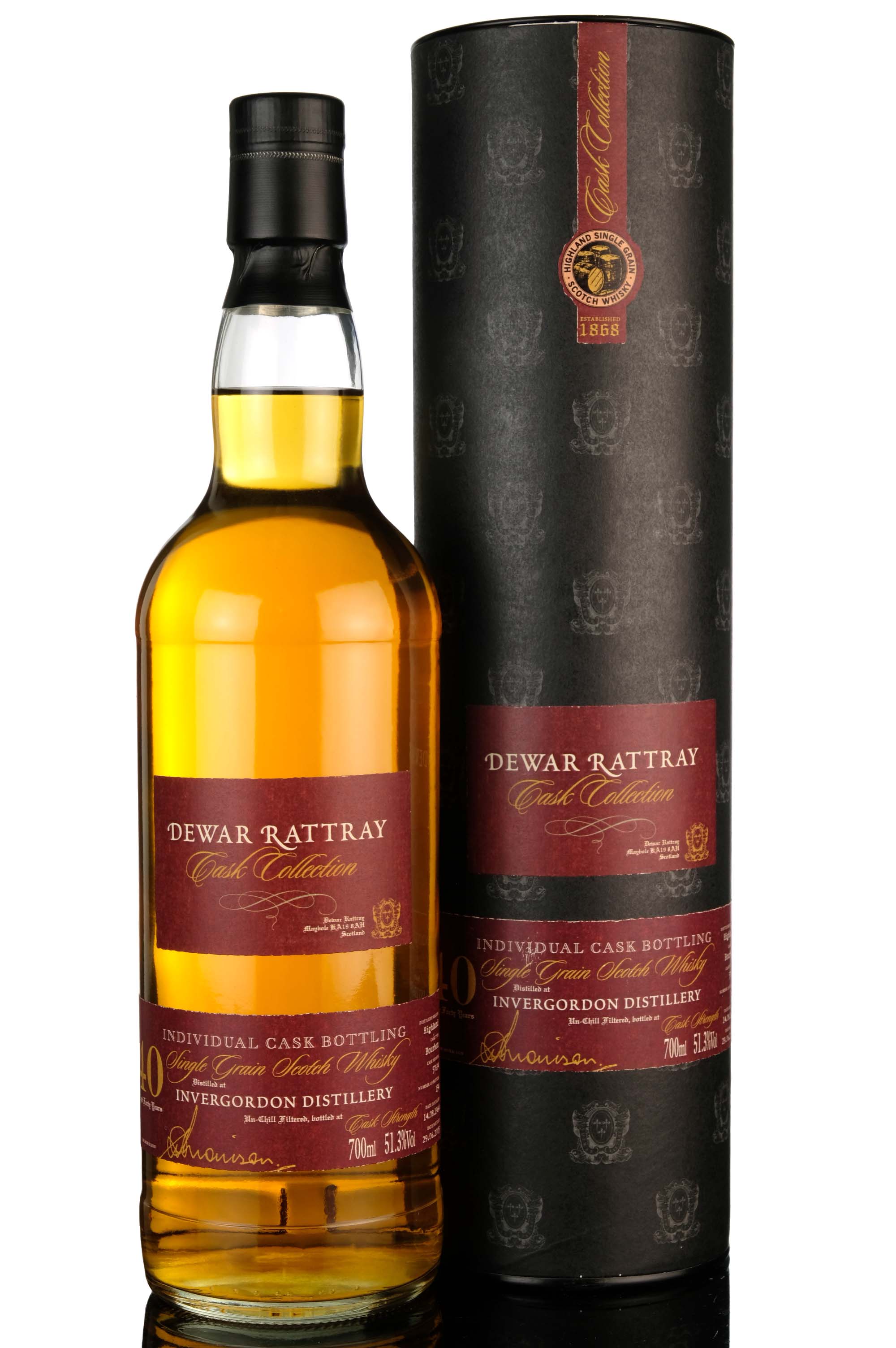 Invergordon 1964-2005 - 40 Year Old - Dewar Rattray Cask Collection - Single Cask 57634