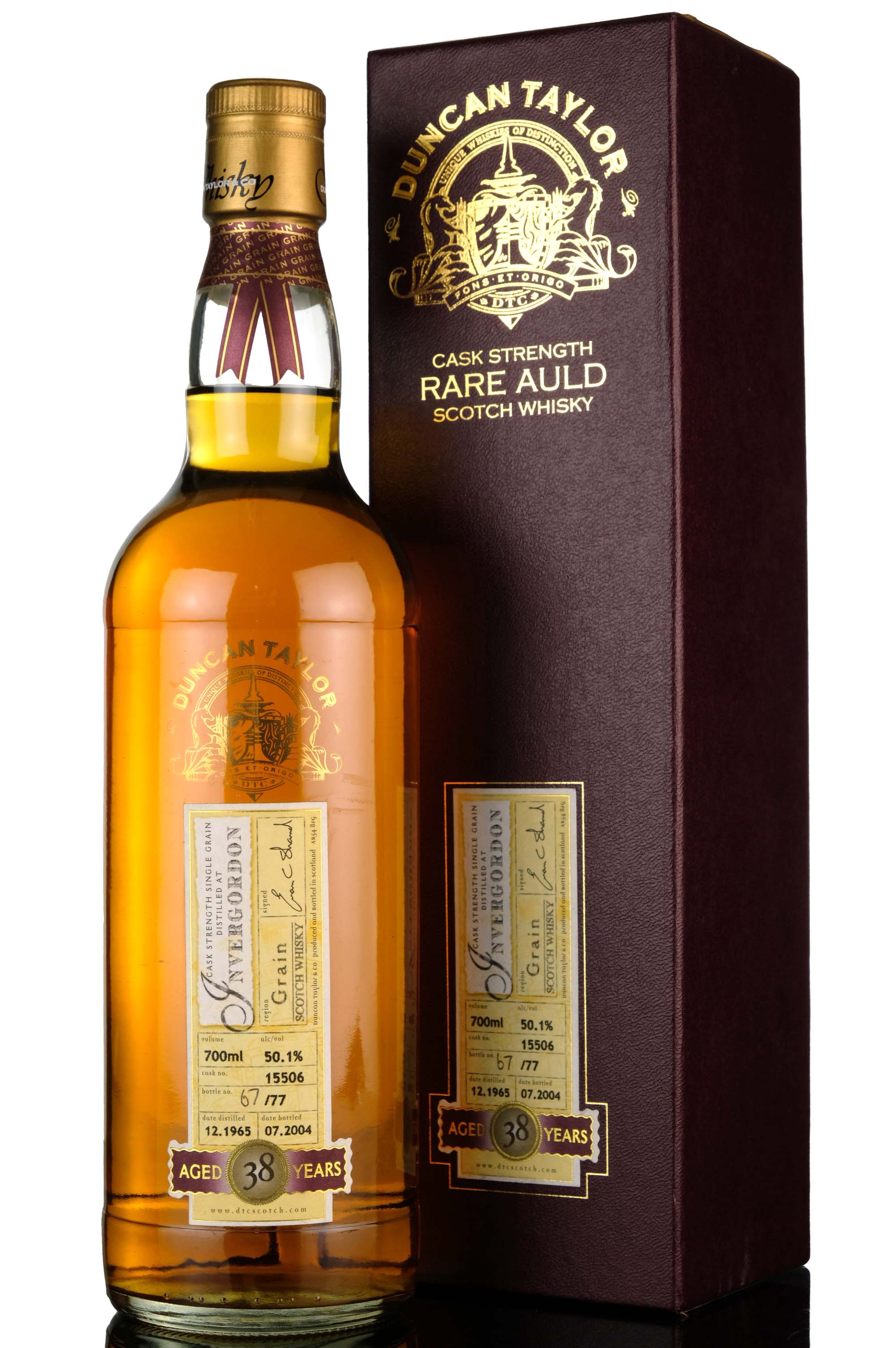 Invergordon 1965-2004 - 38 Year Old - Duncan Taylor - Rare Auld - Single Cask 15506