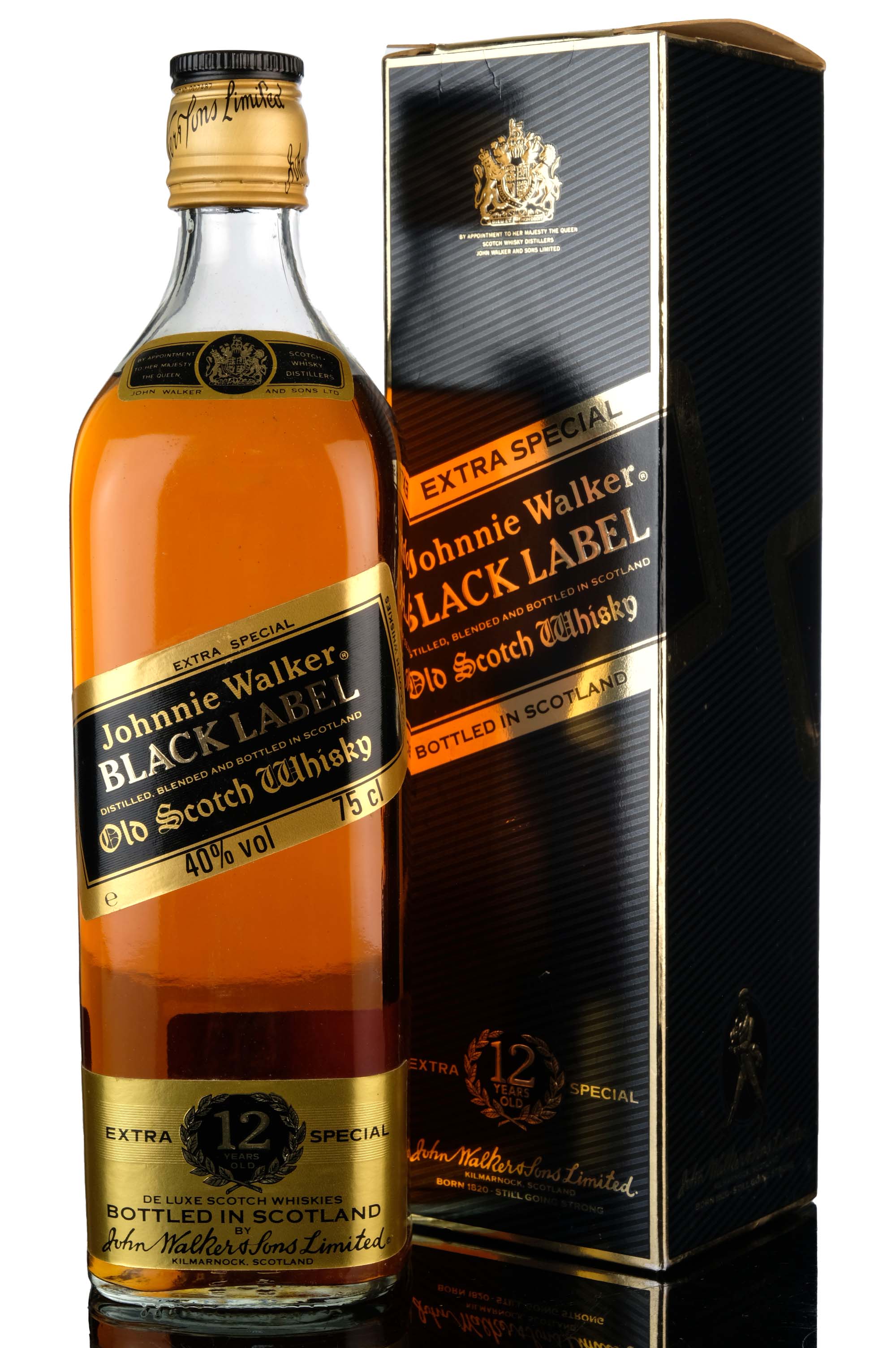 Johnnie Walker 12 Year Old - Black Label - 1980s