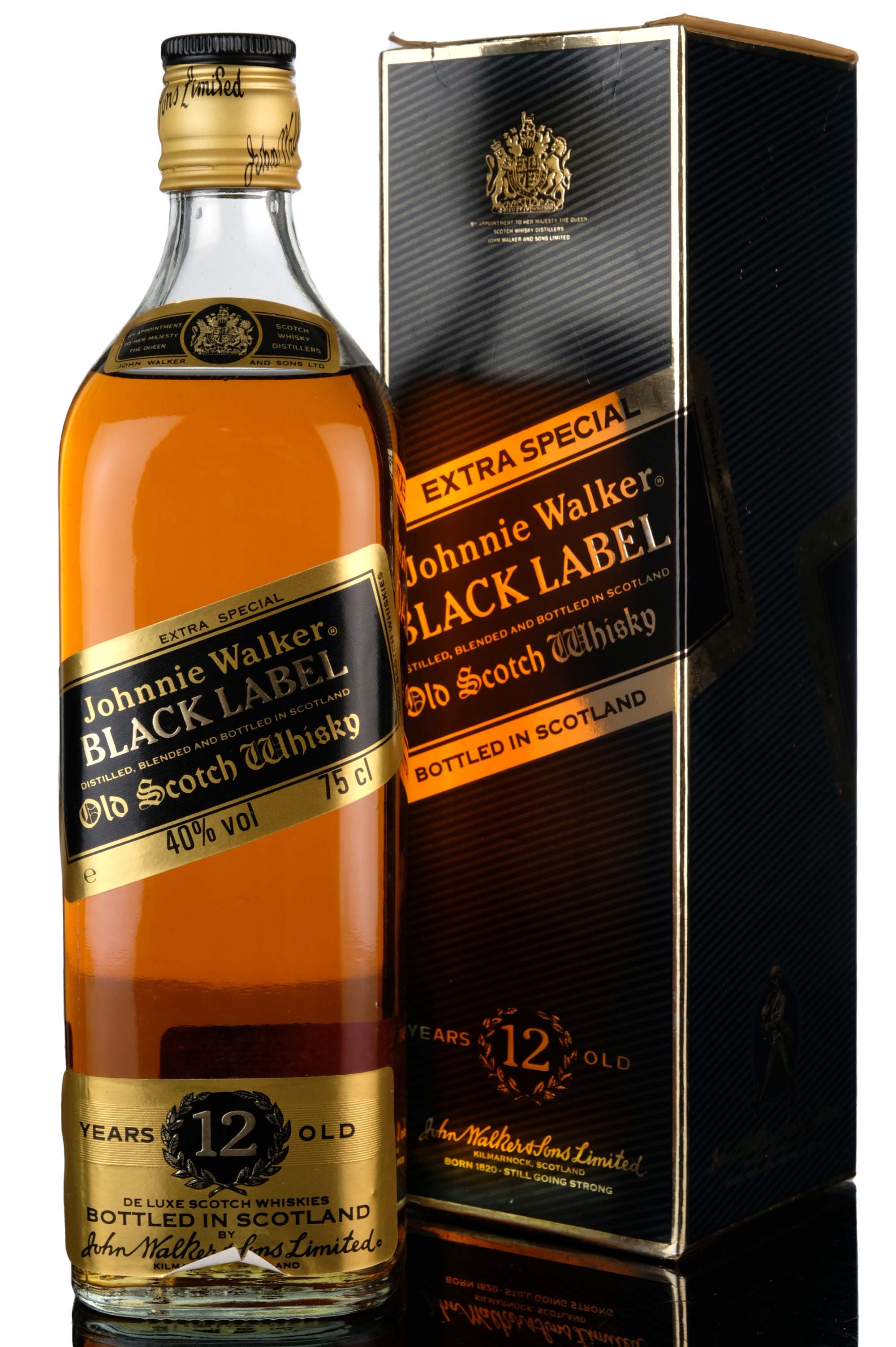 Johnnie Walker 12 Year Old - Black Label - 1980s