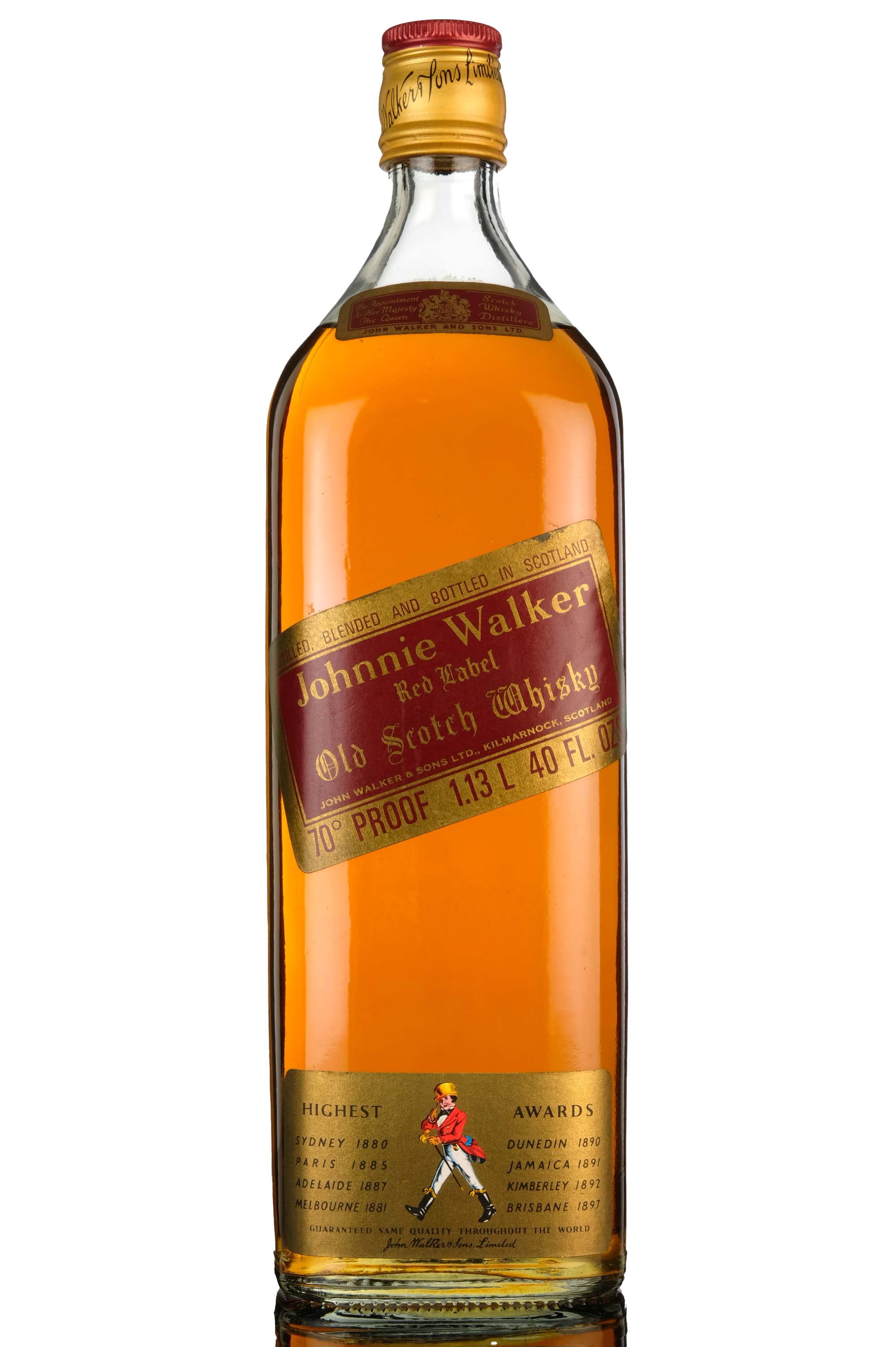 Johnnie Walker Red Label  1980s  113 Litres
