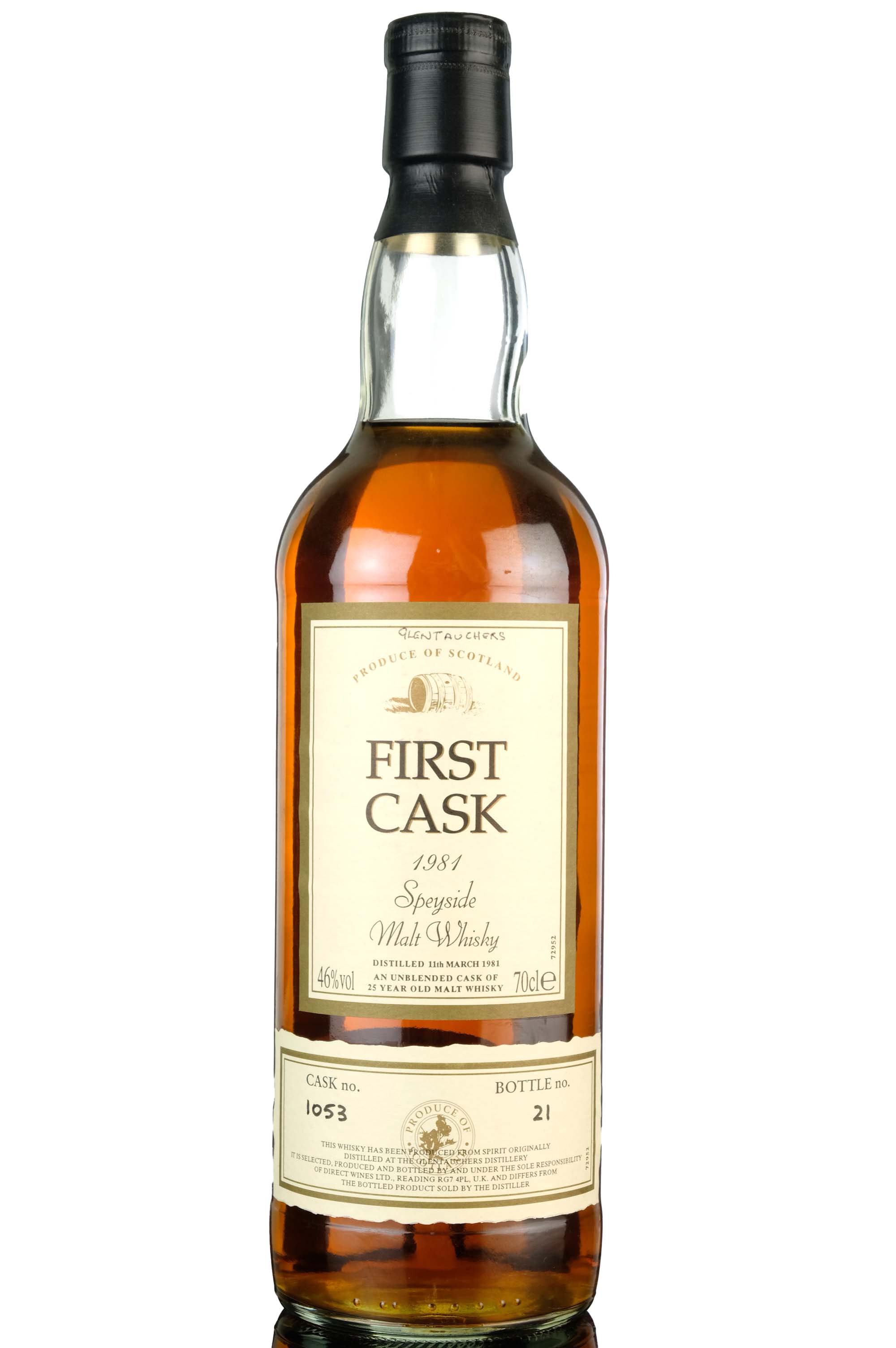 Glentauchers 1981 - 25 Year Old - First Cask - Single Cask 1053