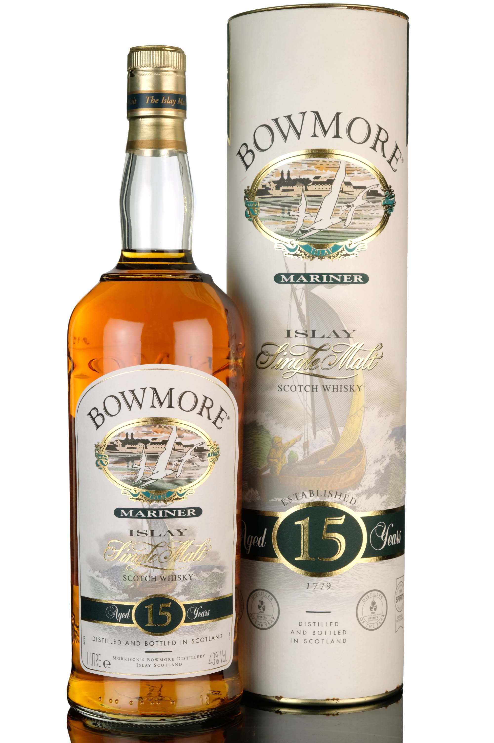 Bowmore Mariner - 15 Year Old - 2000s  - 1 Litre
